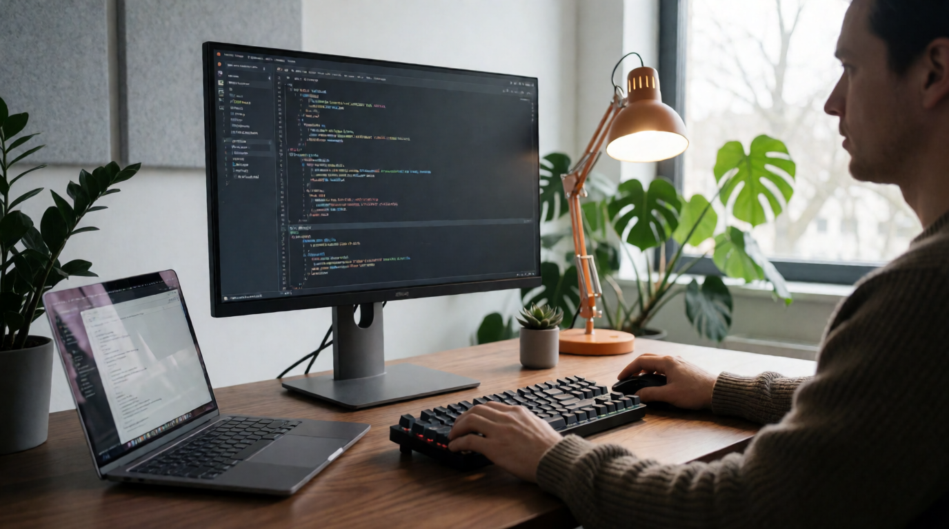 Software engineer integrating Google Indexing API into a programmatic SEO system