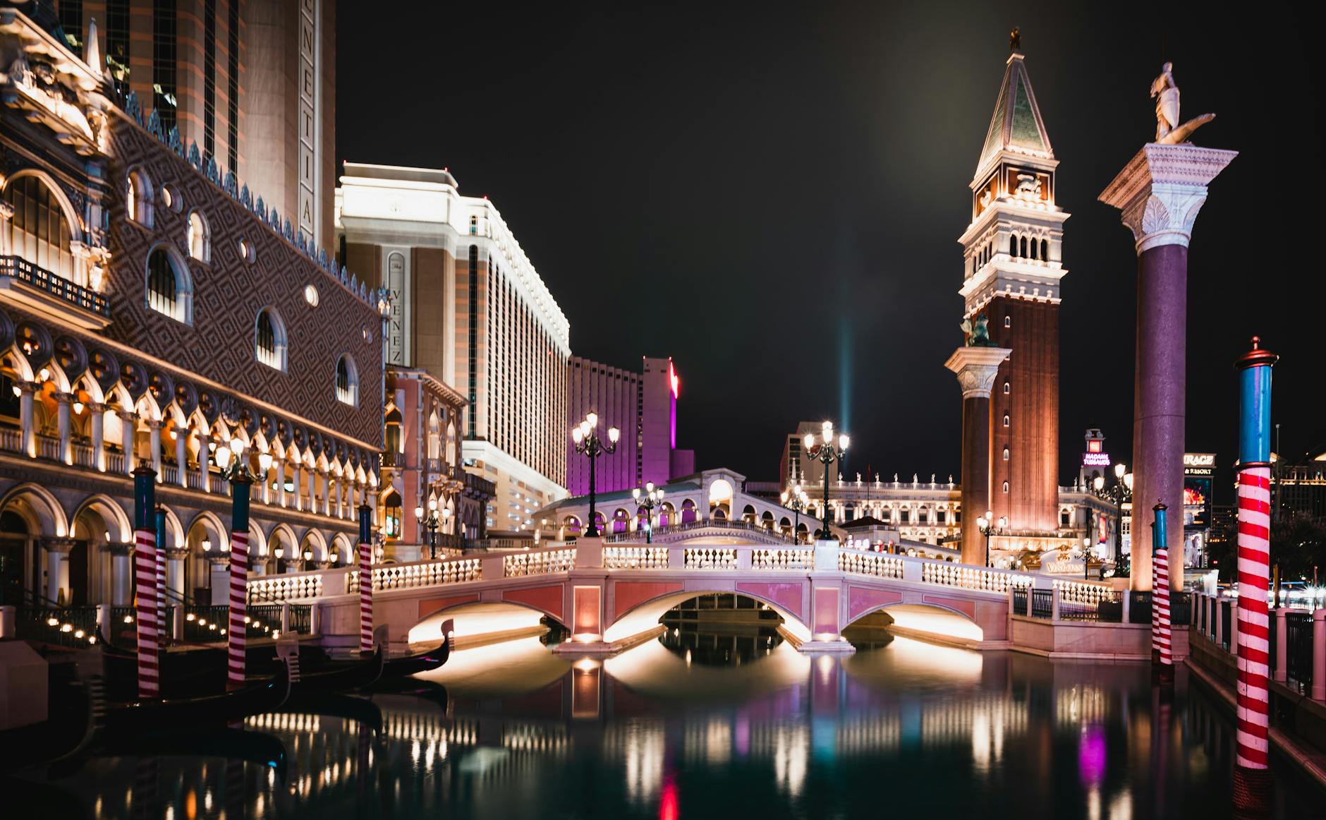 Las Vegas Strip skyline at night