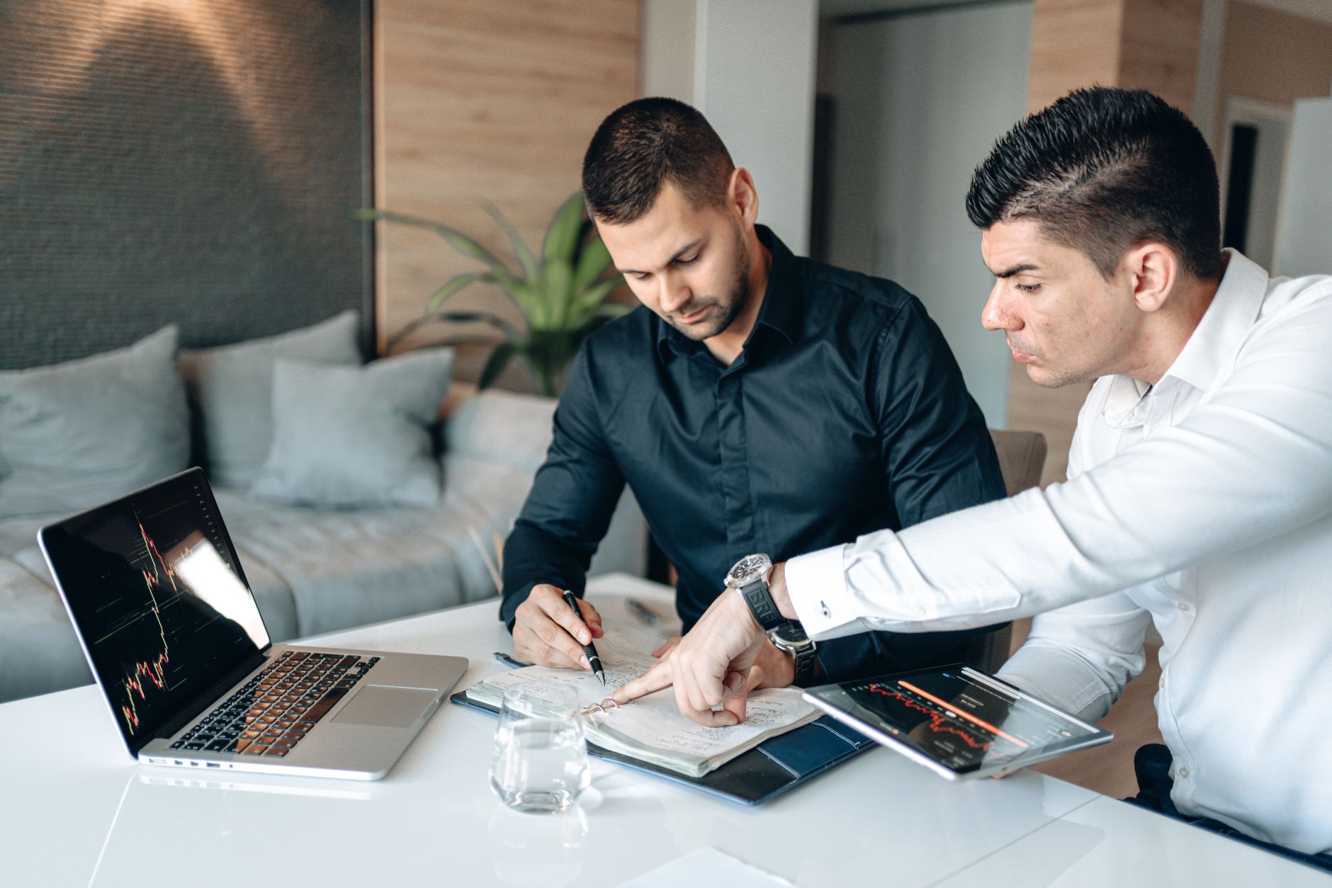 Real estate team reviewing local SEO performance metrics