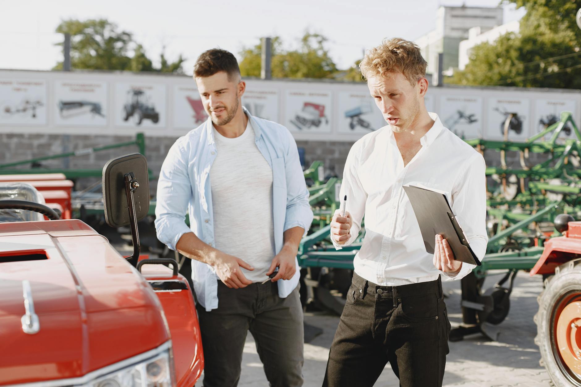 Tampa skyline with business professionals meeting