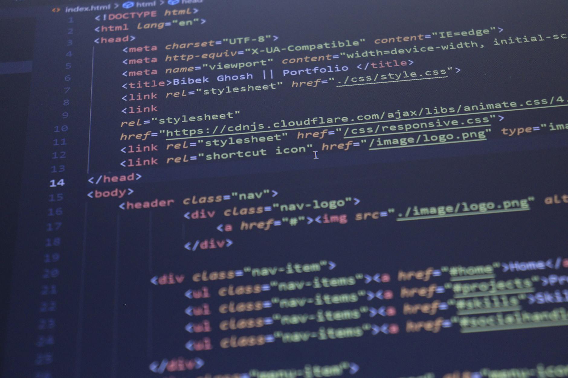Screenshot of a code editor showing JSON-LD schema for AI citation implementation