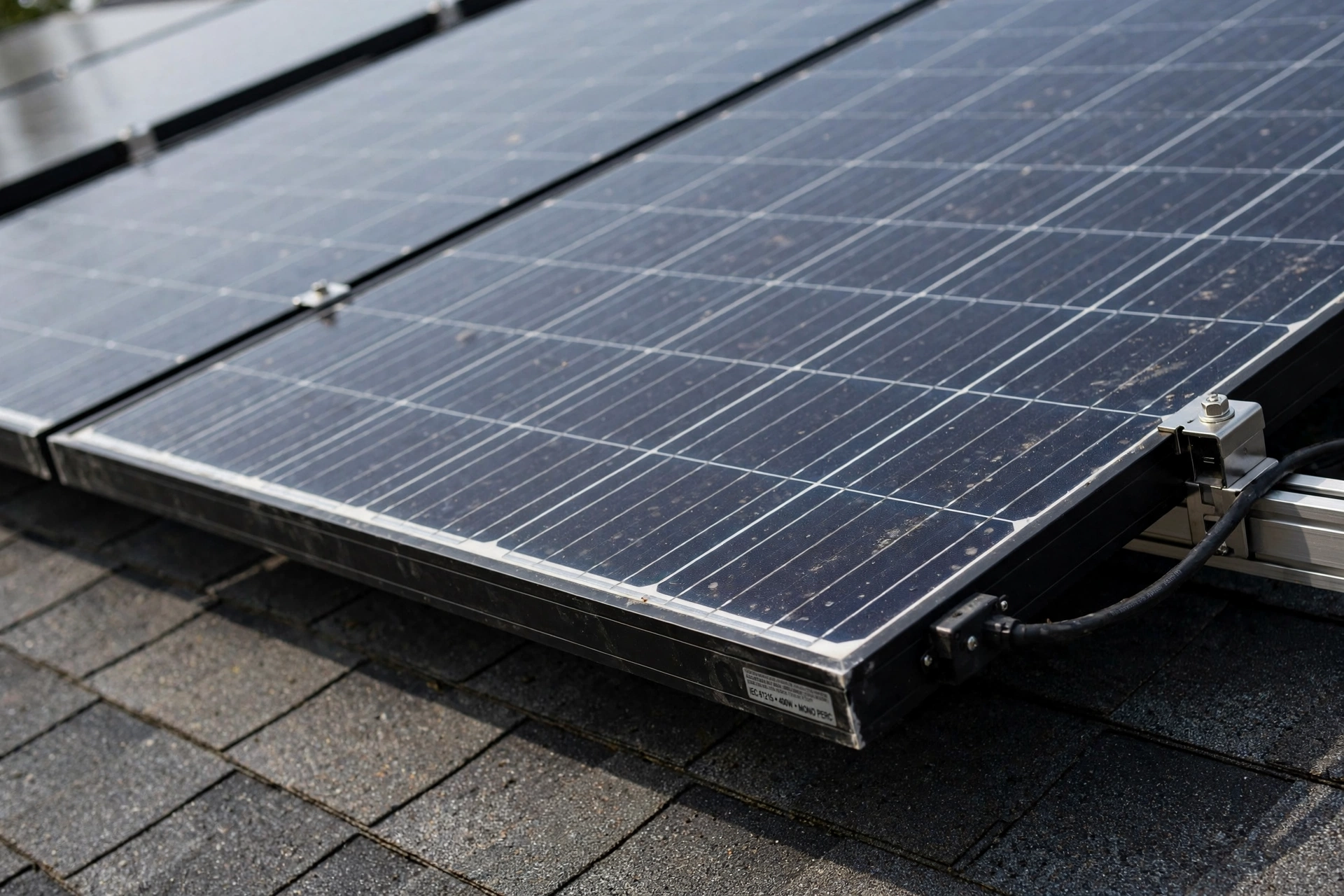 High efficiency solar panel installation on a modern residential home