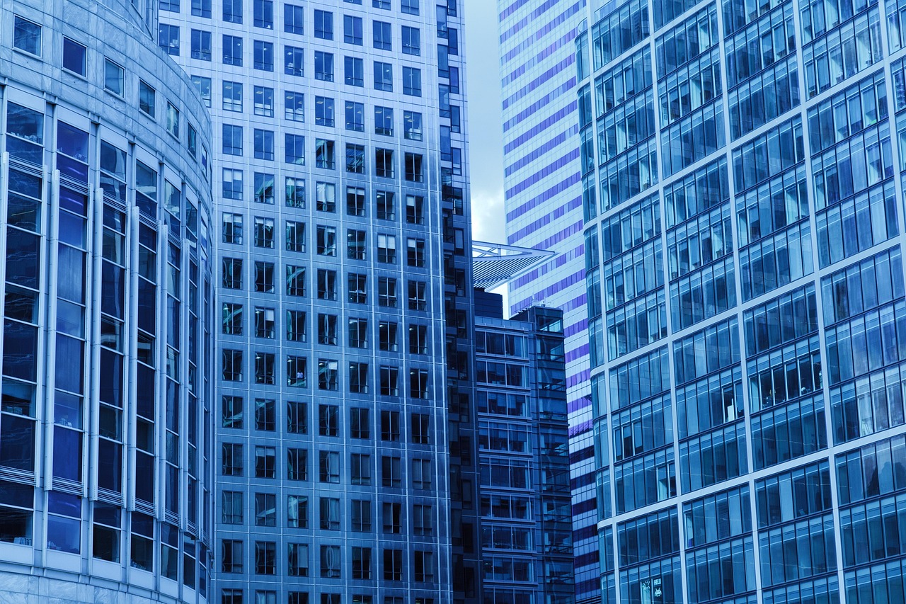 Modern office with Colorado Springs skyline view