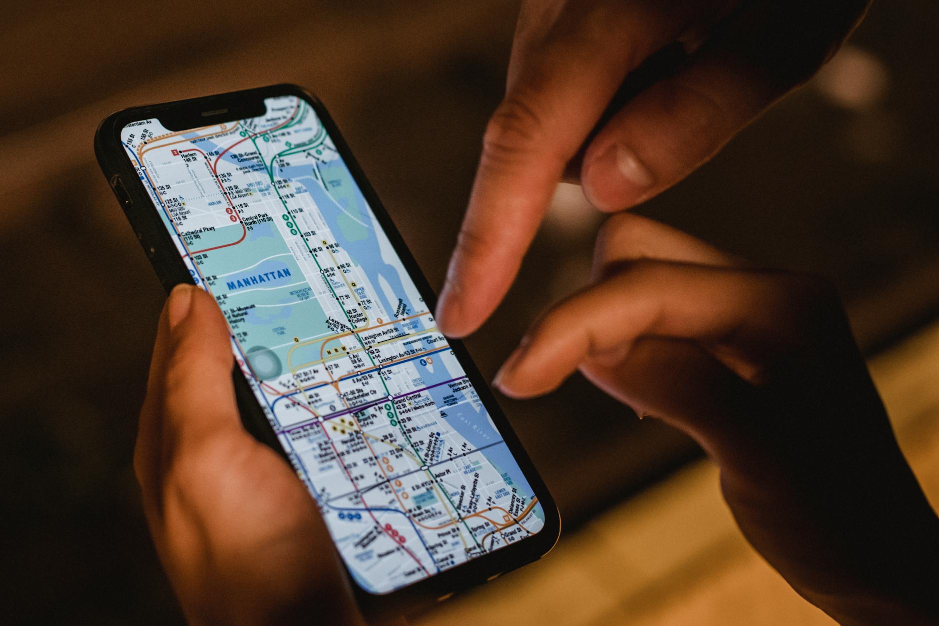 AI algorithm scoring leads on New York City map