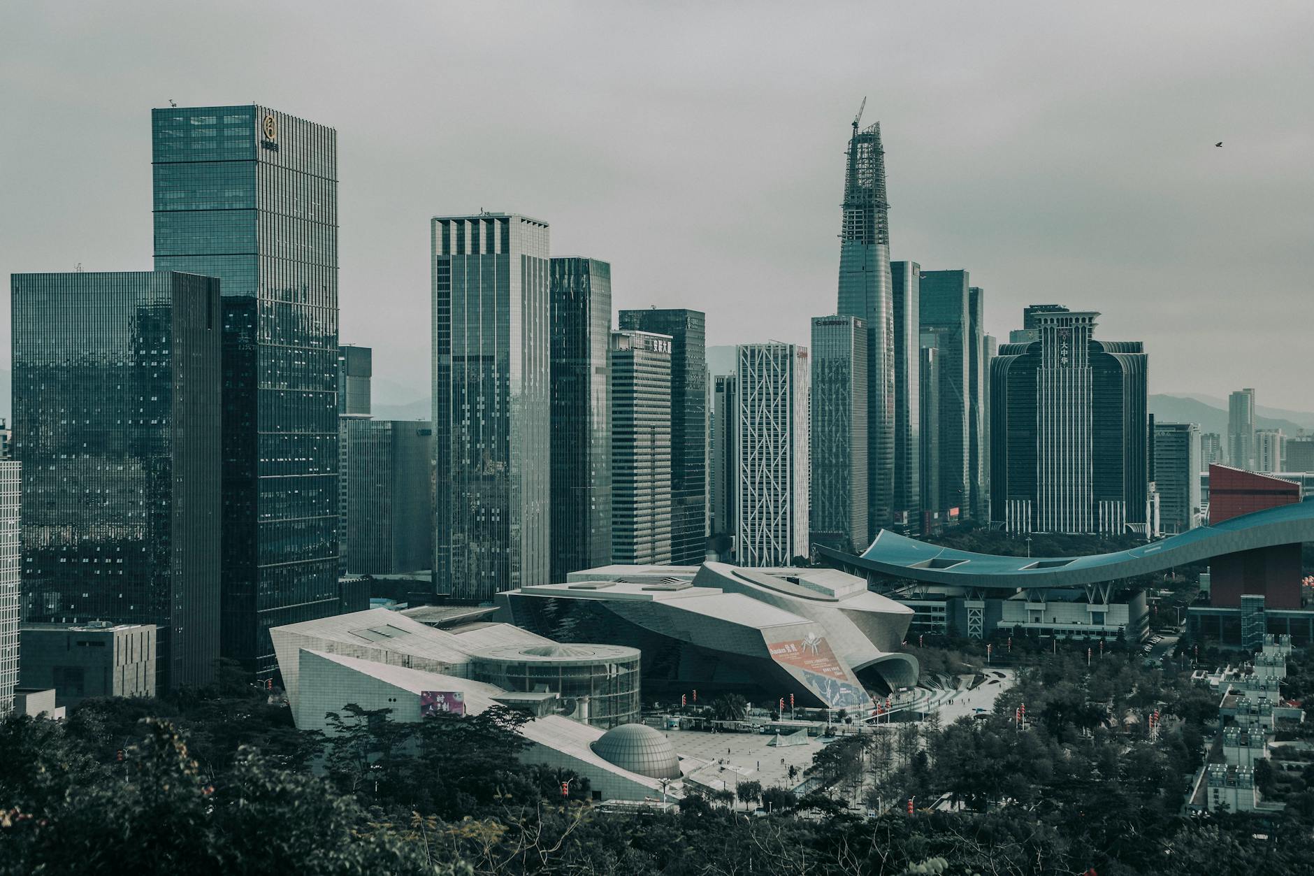 Louisville skyline with business district