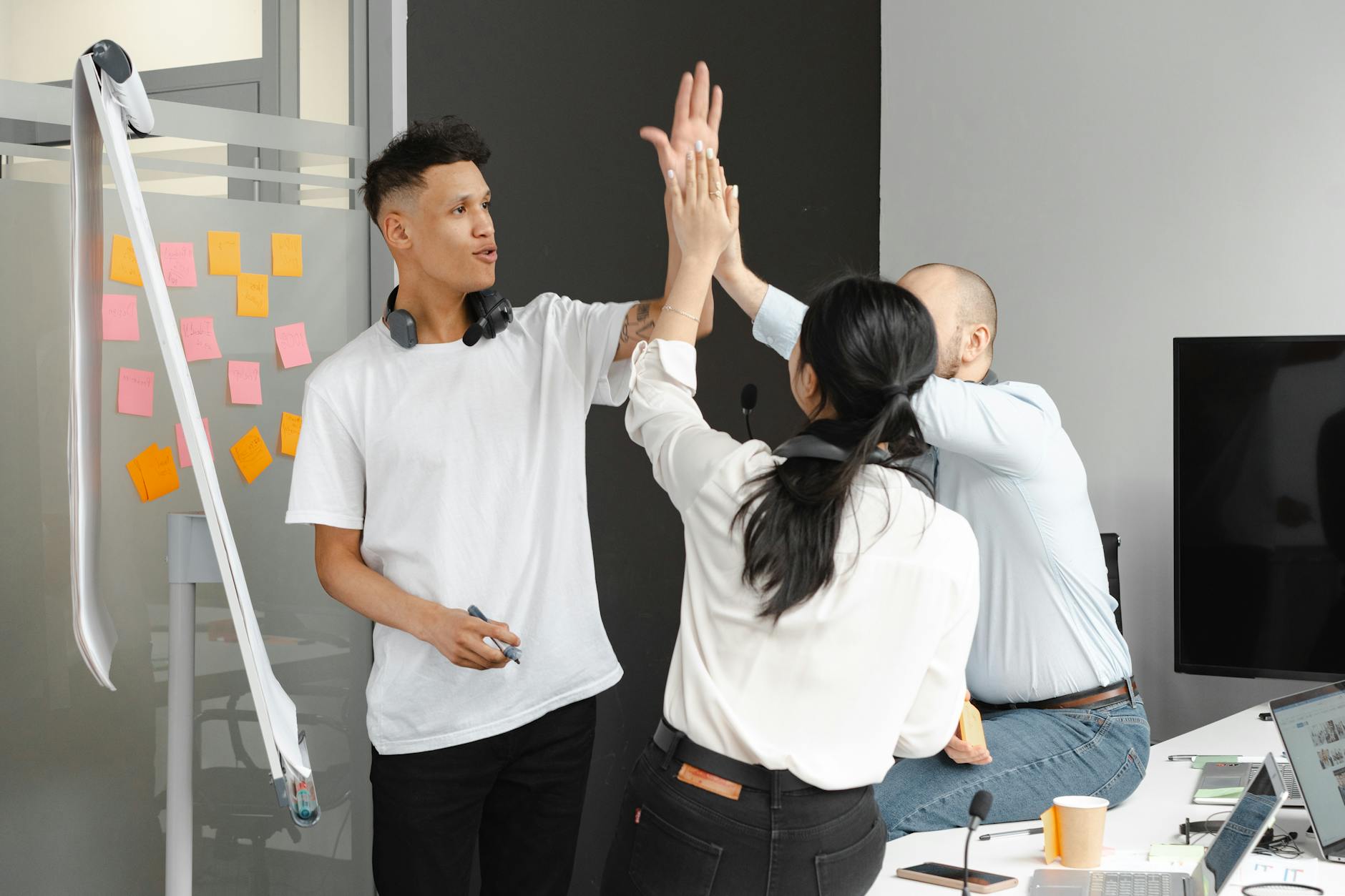 San Francisco tech sales team collaborating in modern office