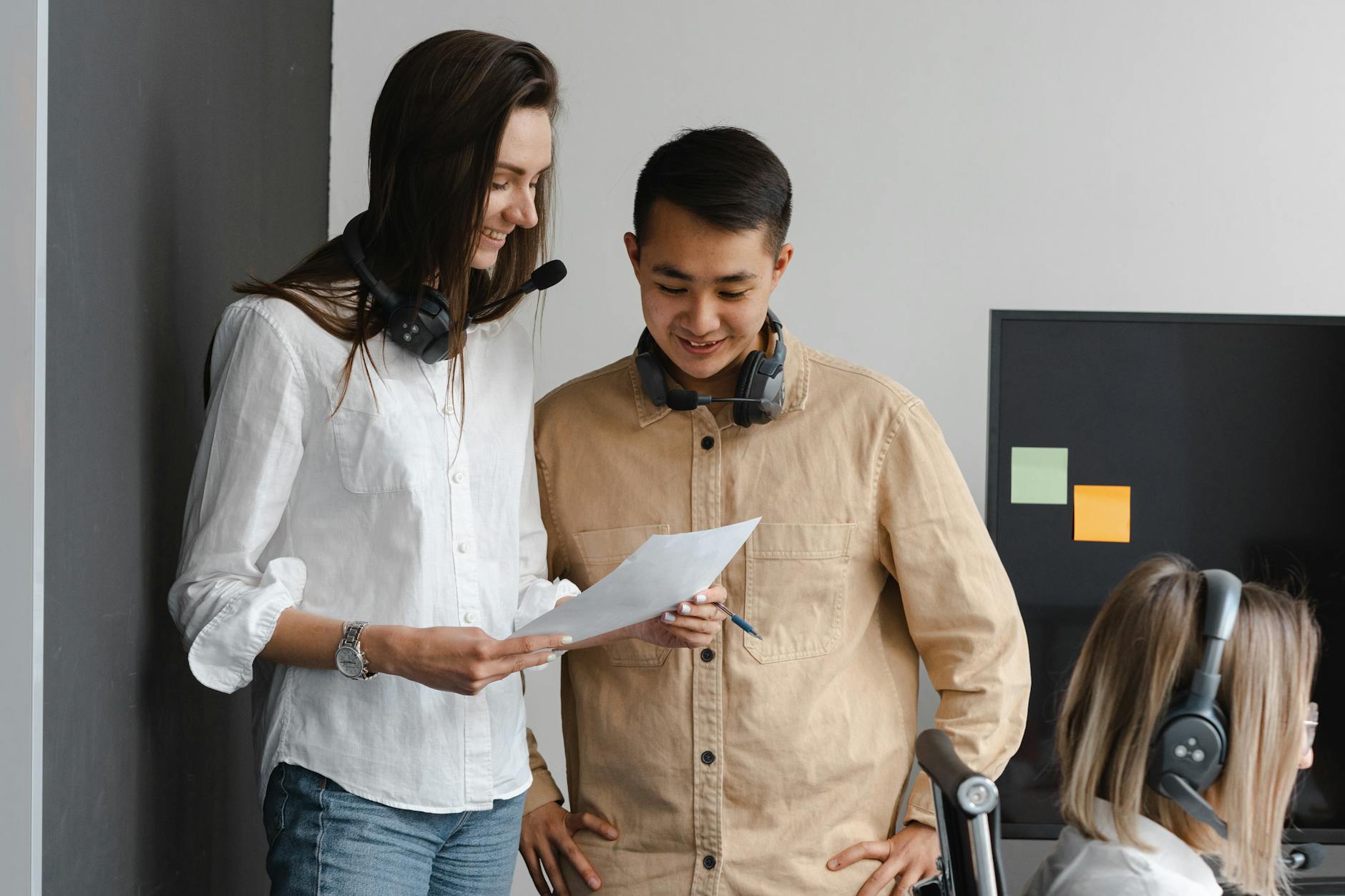 Sales team using AI chat interface in Oklahoma City office