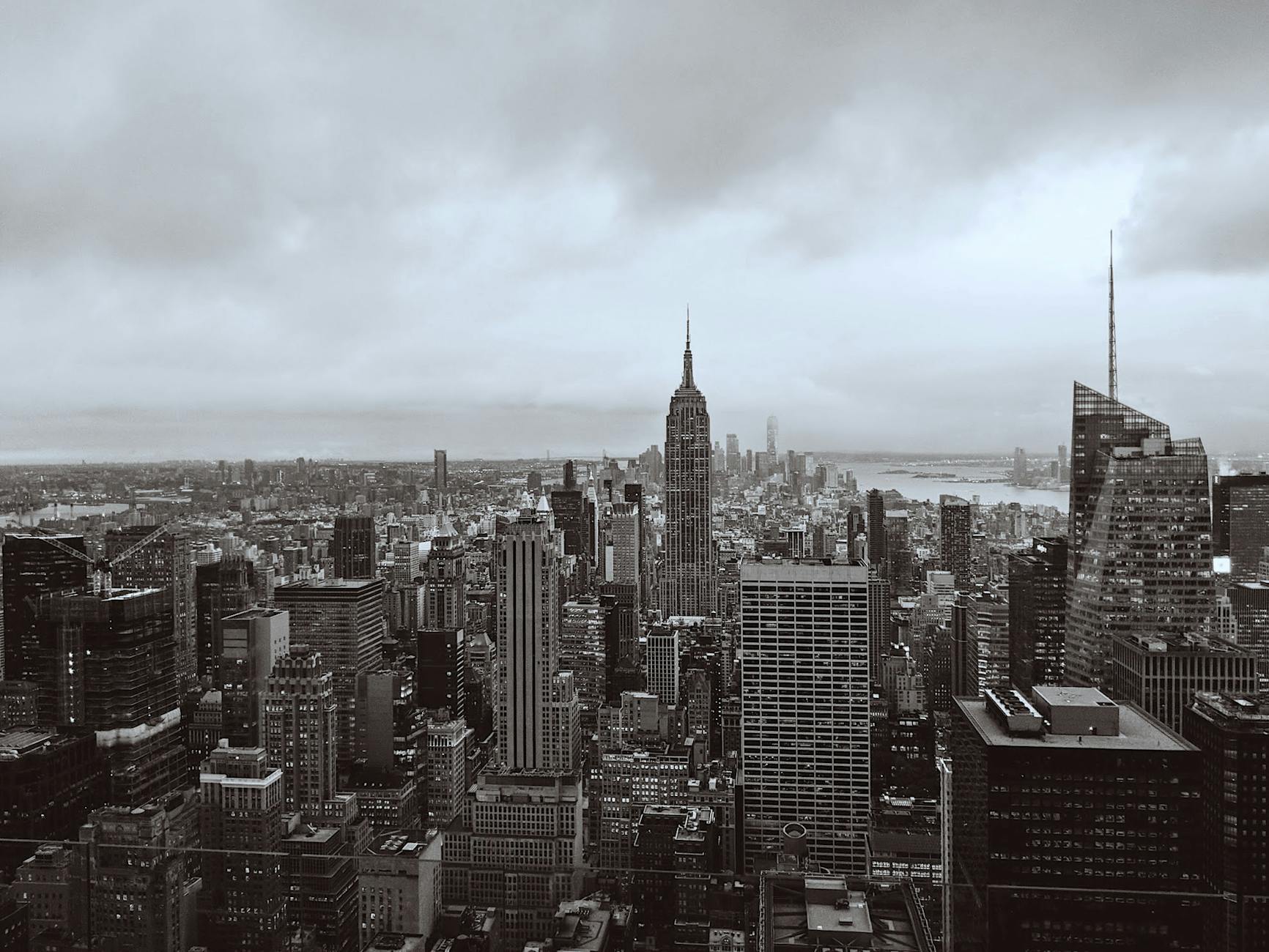 New York City skyline with modern offices