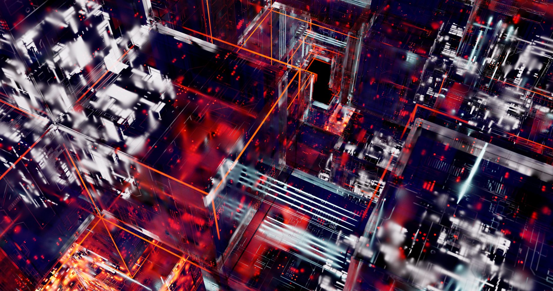 Modern data center with AI-optimized server racks for CRM workloads