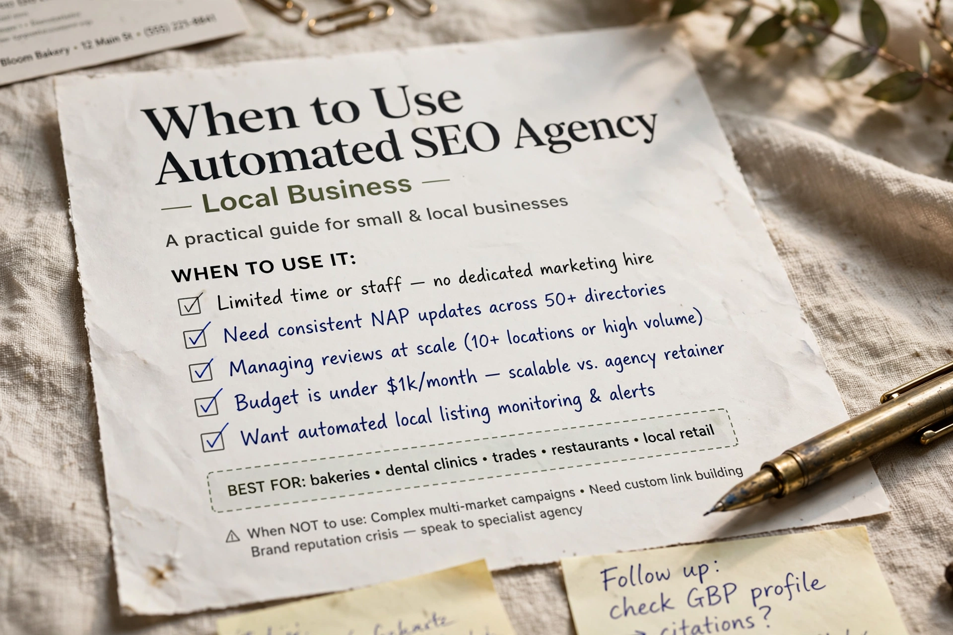 business technology office when use automated seo agency