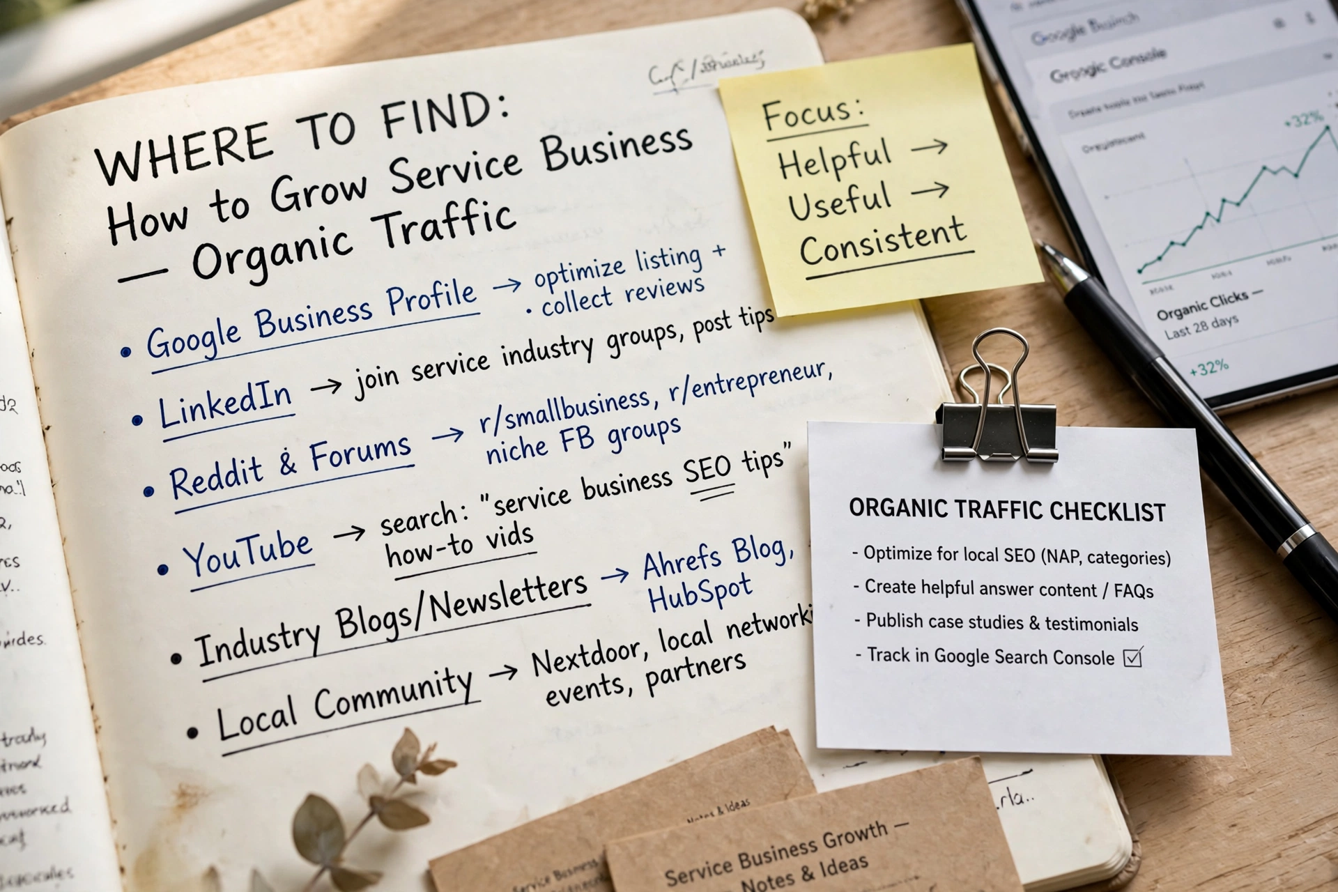 business technology office find grow service organic traffic