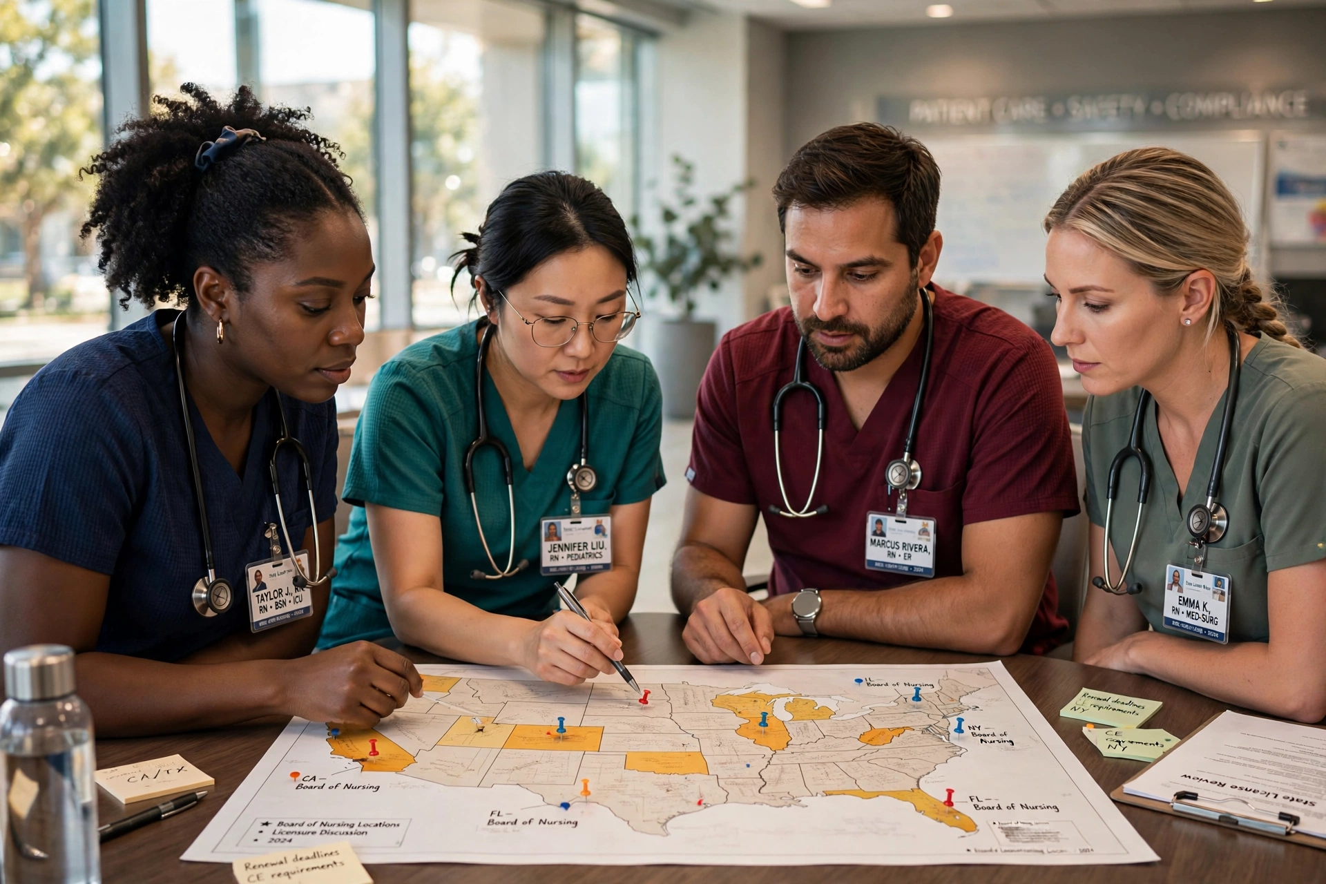 nurse hospital usa board nursing estado eua