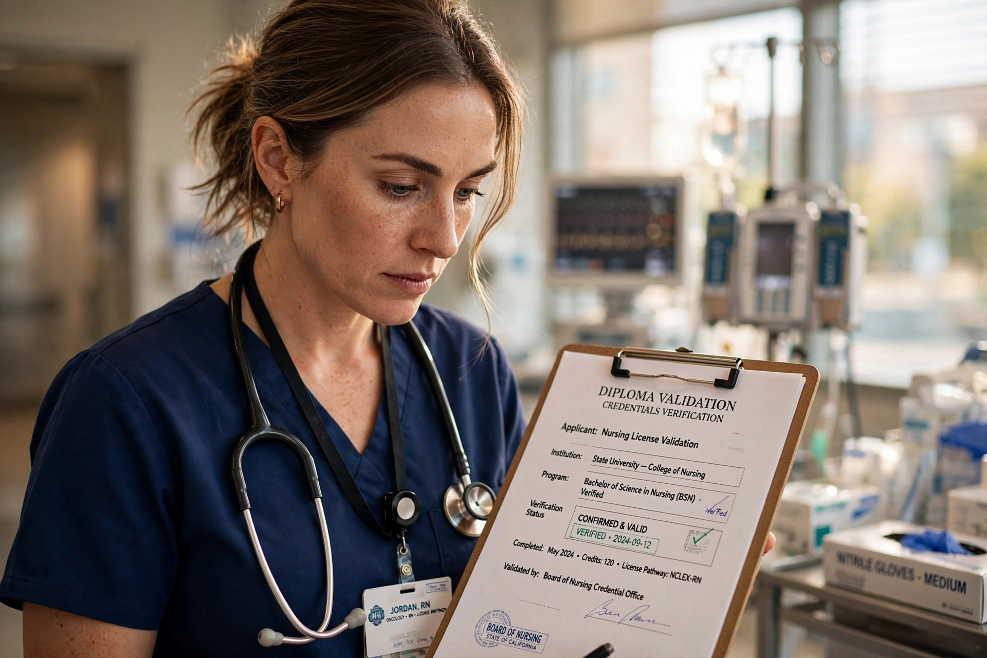 nurse hospital usa funciona validacao diploma
