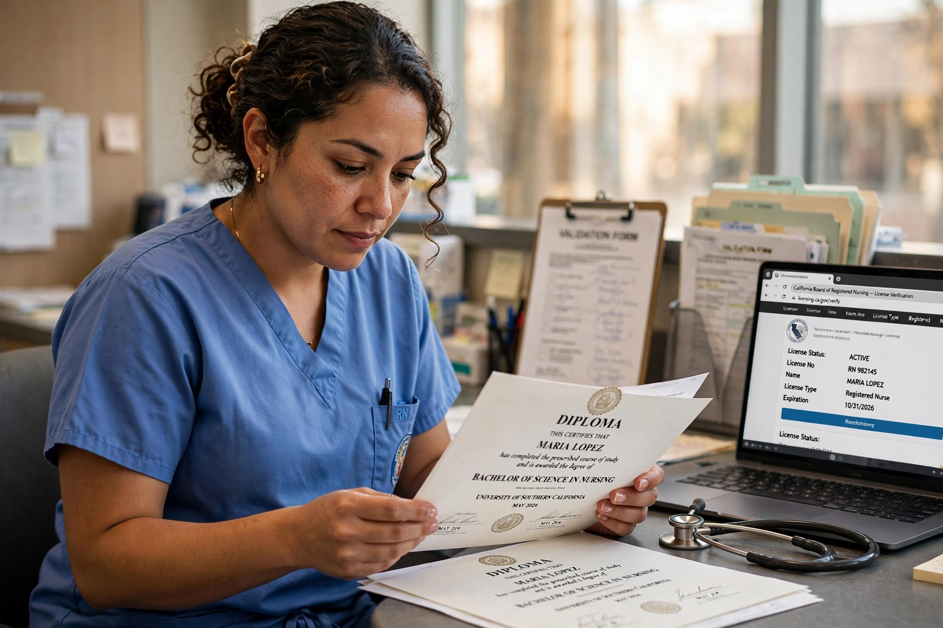 nurse hospital usa use validacao diploma
