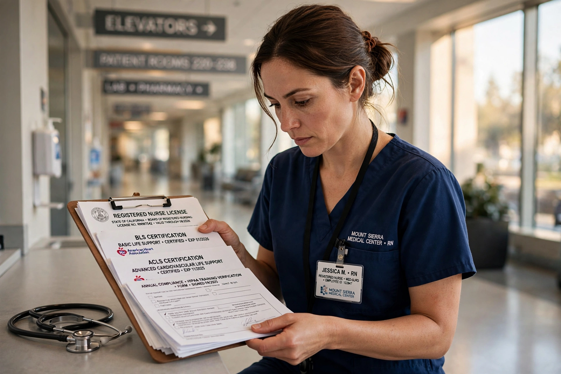 nurse hospital usa documentos necess rios eua