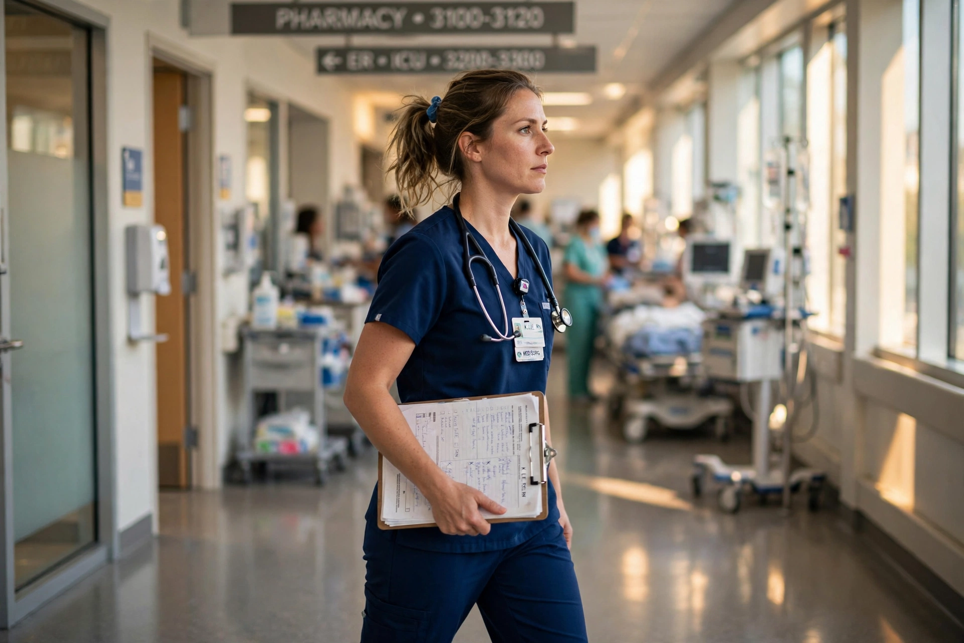 nurse hospital usa eua comparativo