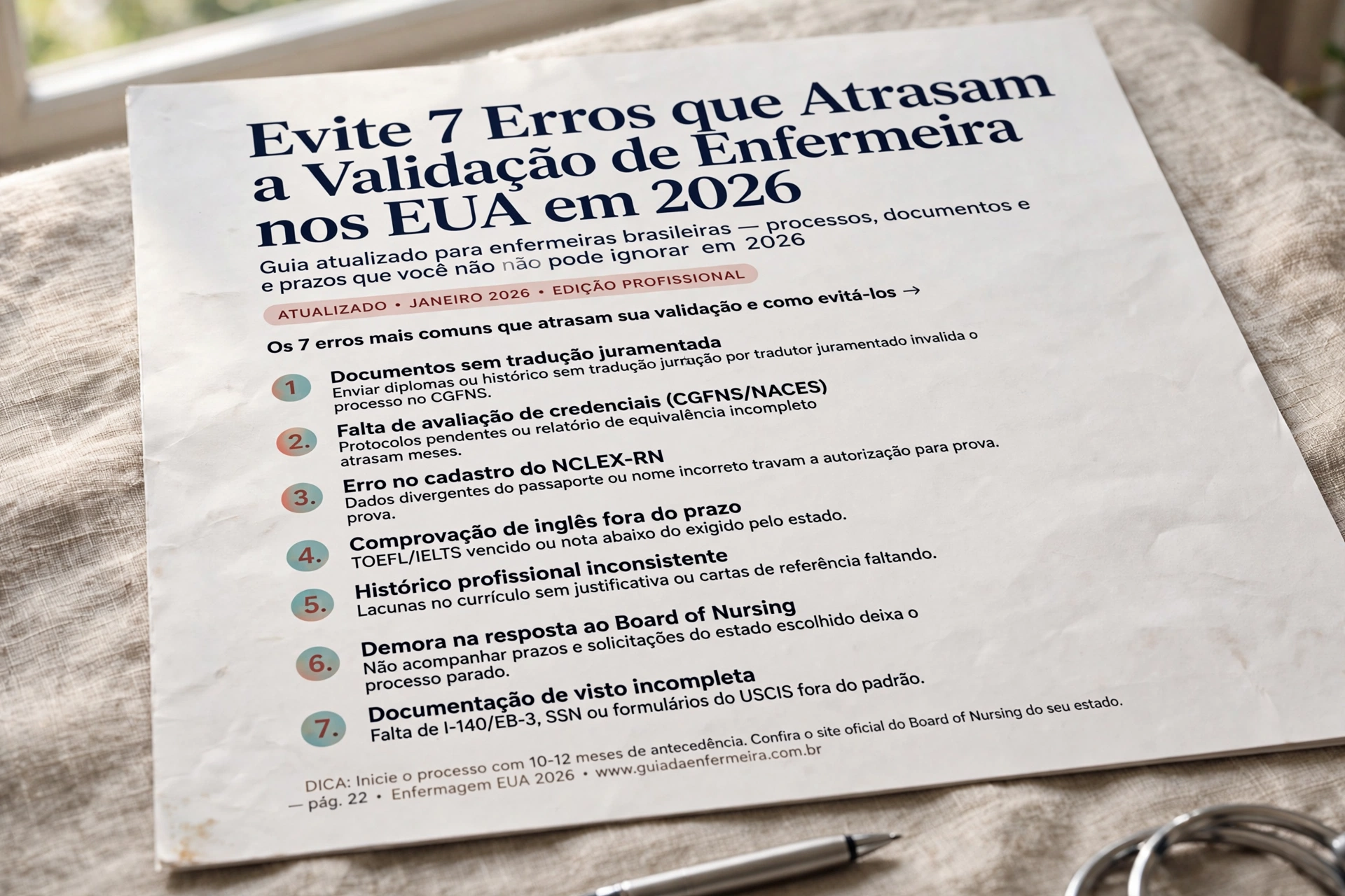 nurse hospital usa evite 7 erros atrasam valida