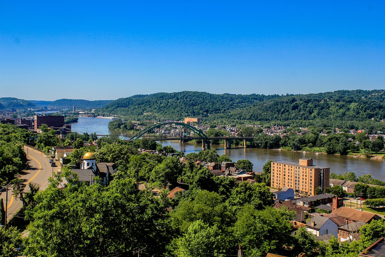 wheeling, west virginia, nature, river, valley, landscape, water, scenic, outdoor