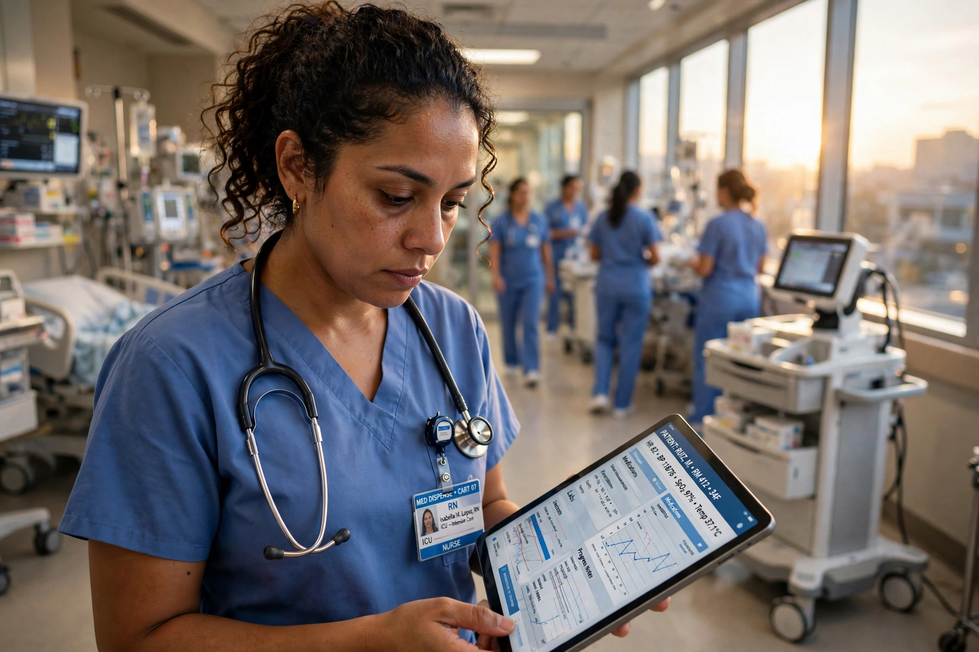 nurse hospital usa rotina di ria eua 2026