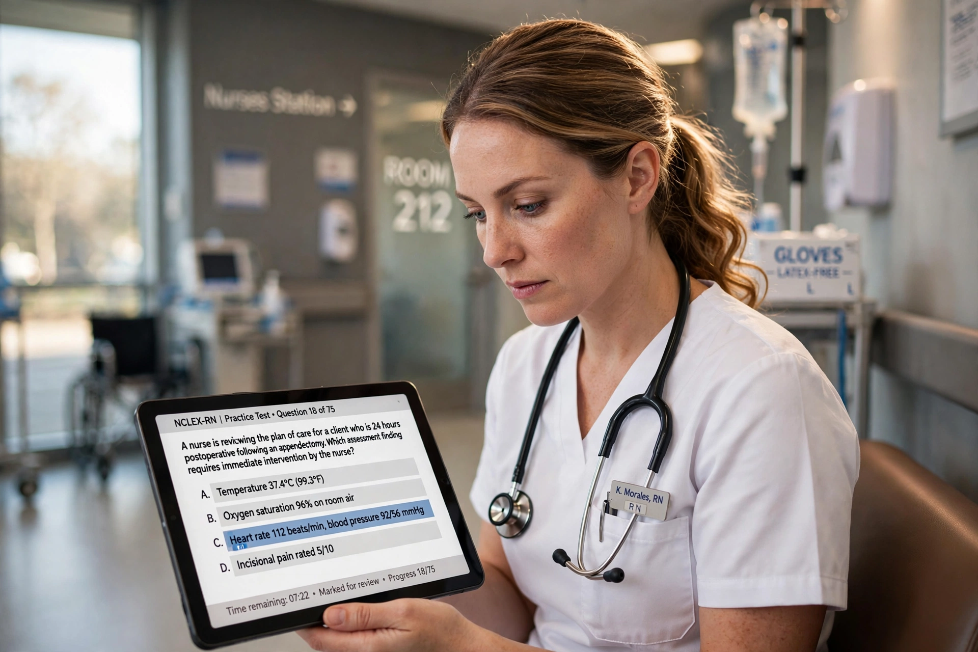 nurse hospital usa simulados nclex rn