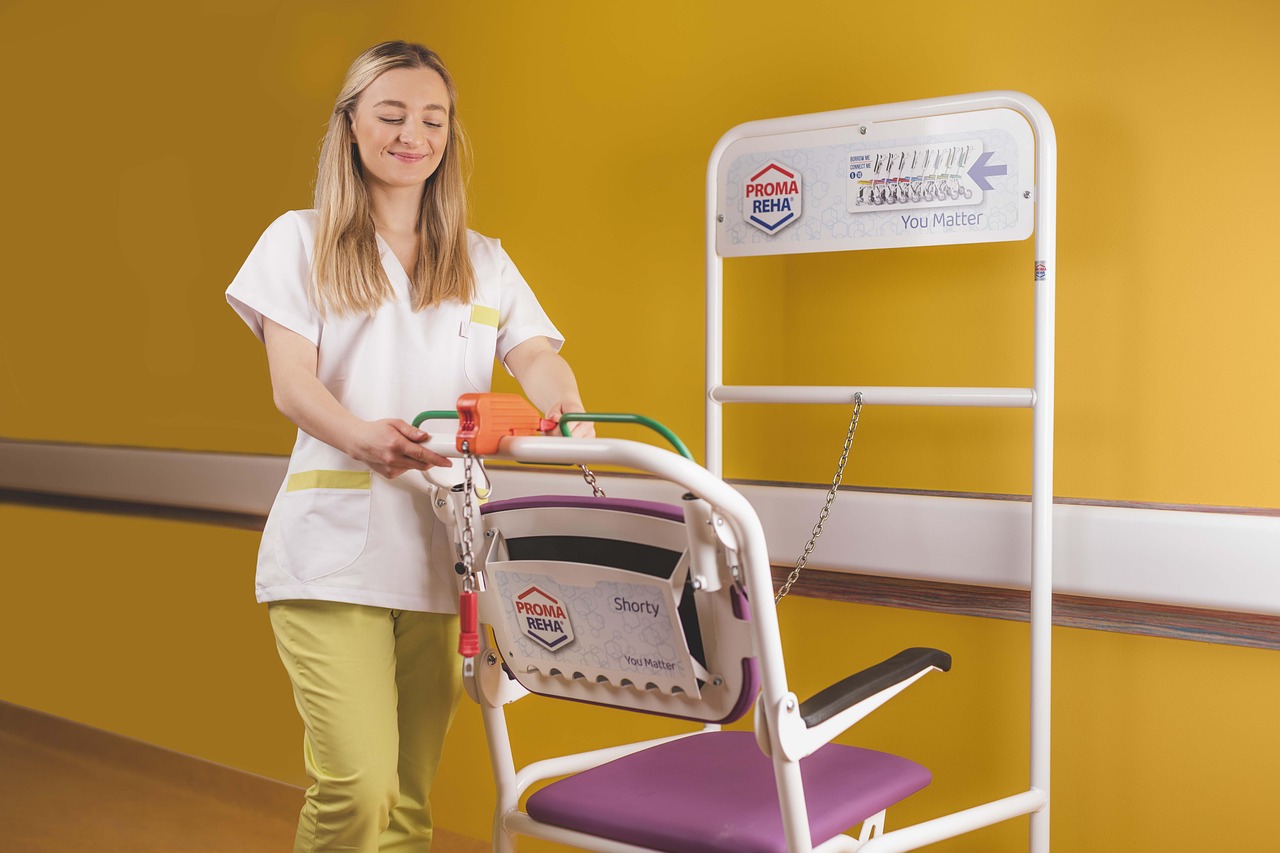 wheel chair dock, nurse, hospital, patient transport, nurse, nurse, nurse, nurse, nurse, hospital