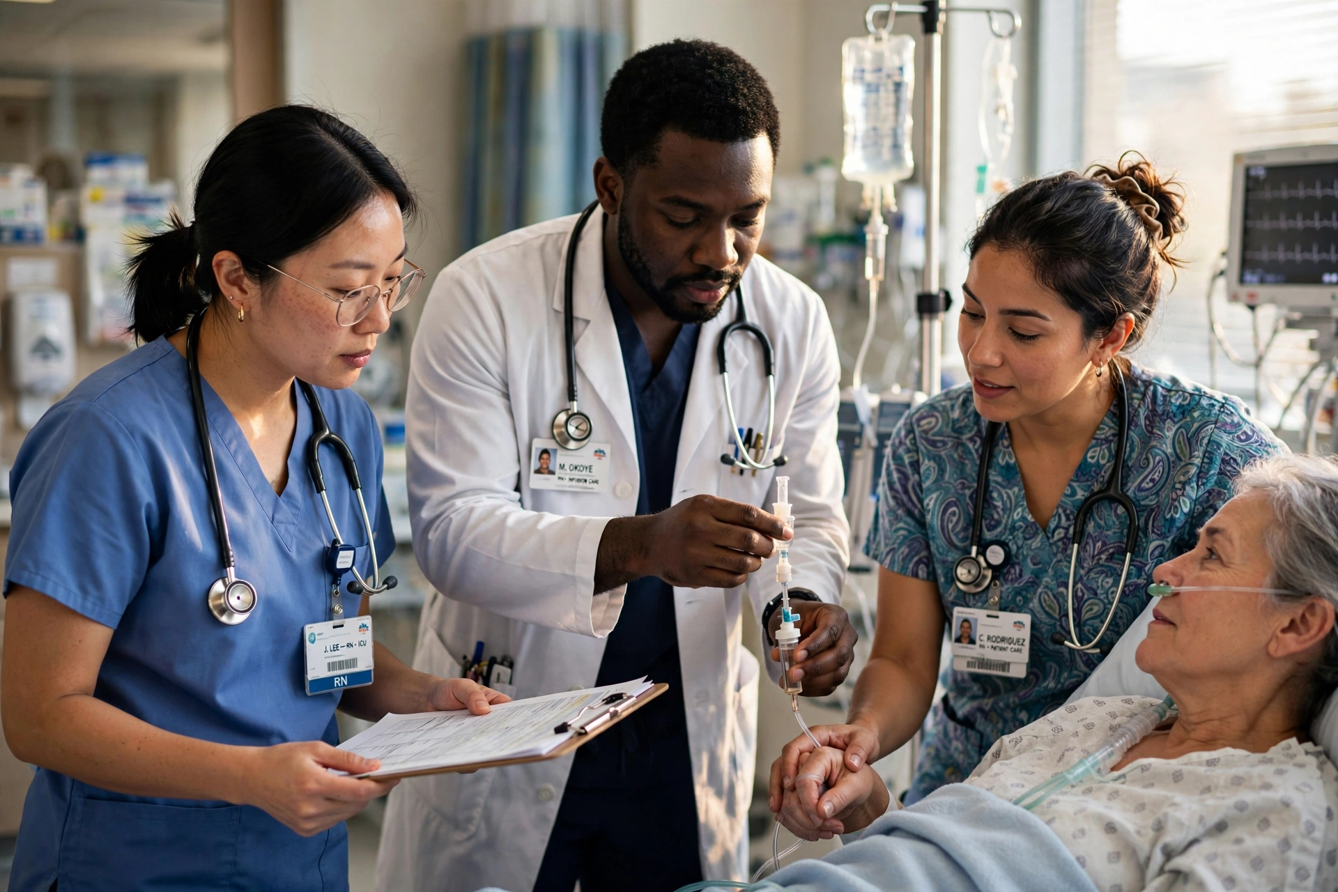 nurse hospital usa tipos eua