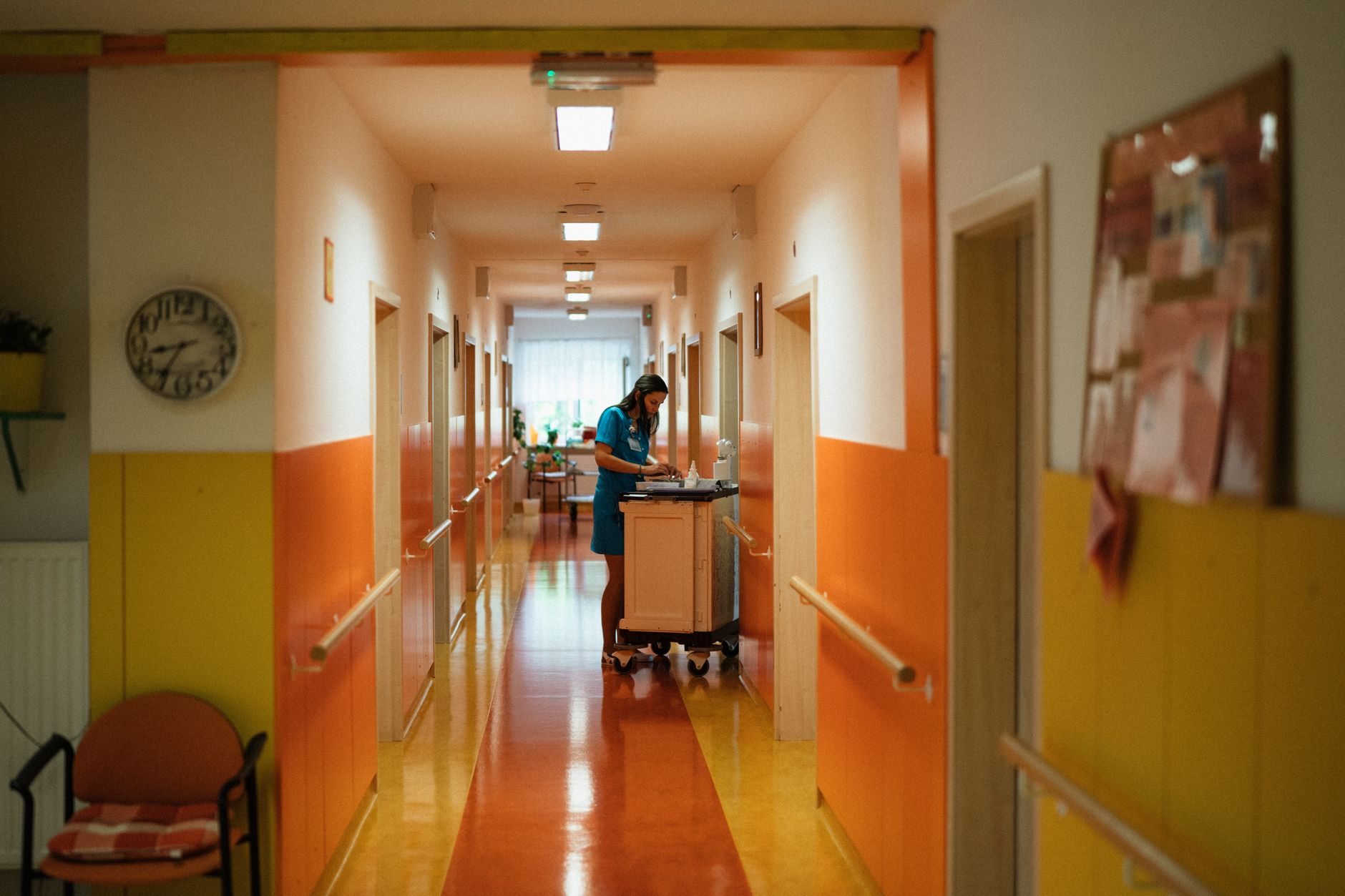 Equipe de enfermagem em hospital do Colorado