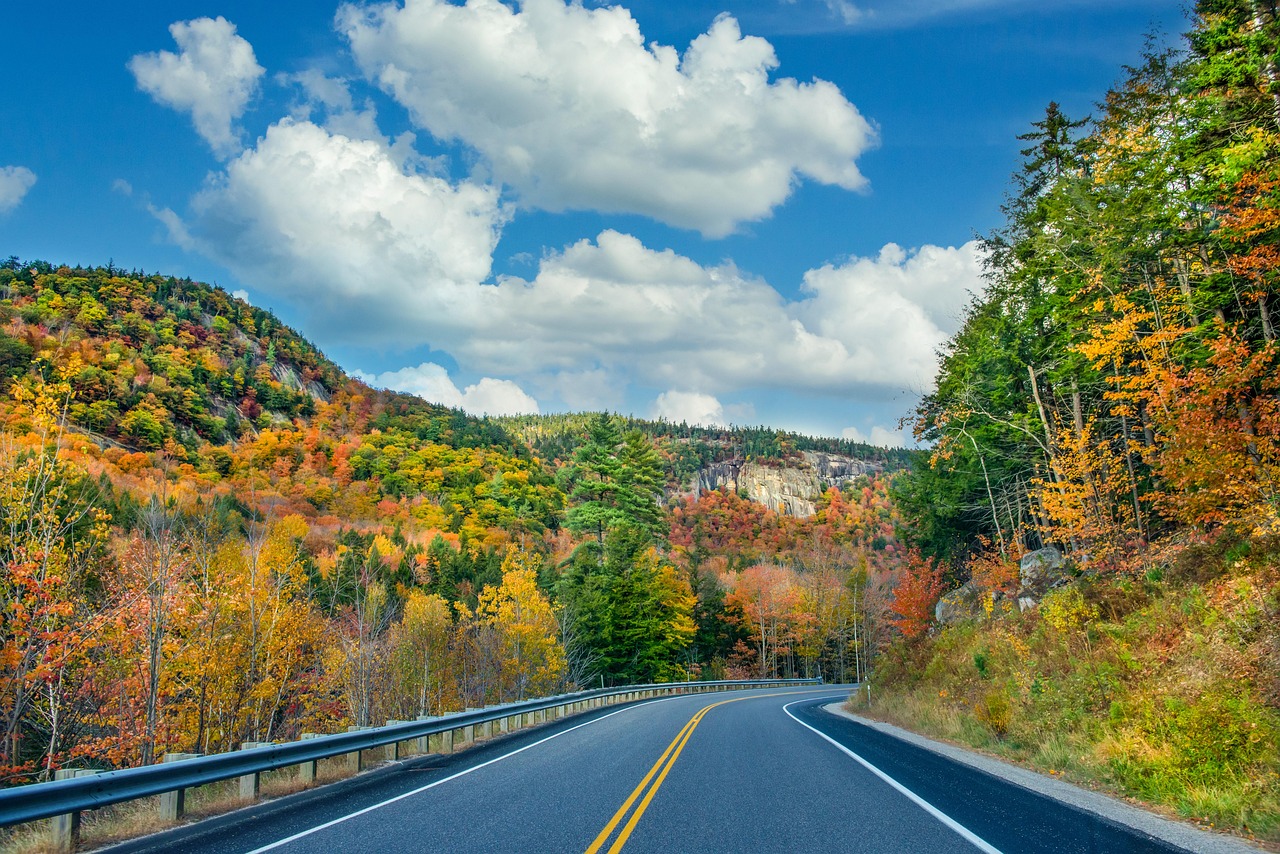 road, trees, fall, highway, asphalt, autumn, foliage, forest, mountains, landscape, nature, scenic, new hampshire, usa, new hampshire, new hampshire, new hampshire, new hampshire, new hampshire