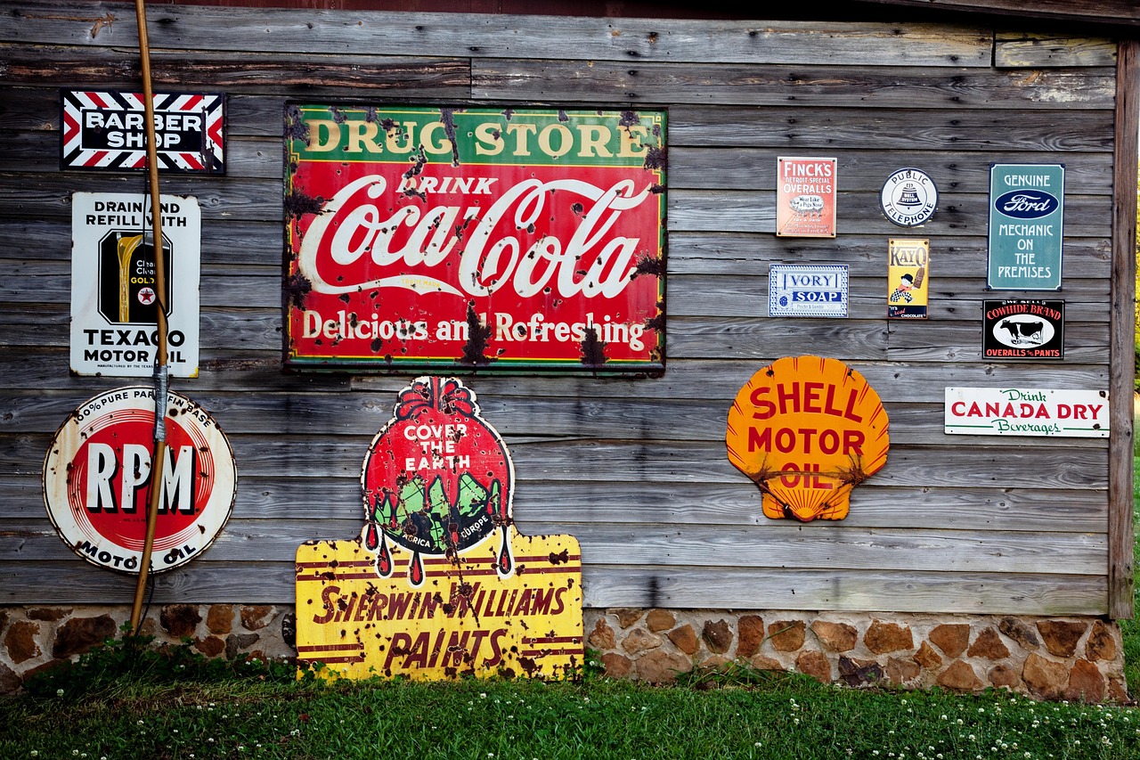 signs, road signs, usa, america, united states, north america, rusted, vintage, old, rarity, antique, alabama, historical, coke, shell, canada dry, texaco, ford, advertising medium, advertising, wooden wall, carol m highsmith, advertising, advertising, advertising, advertising, advertising