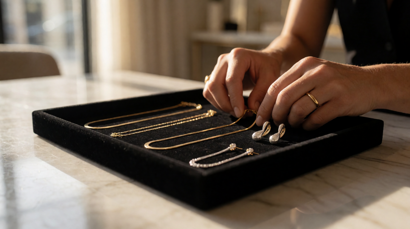 jewelry display case tray
