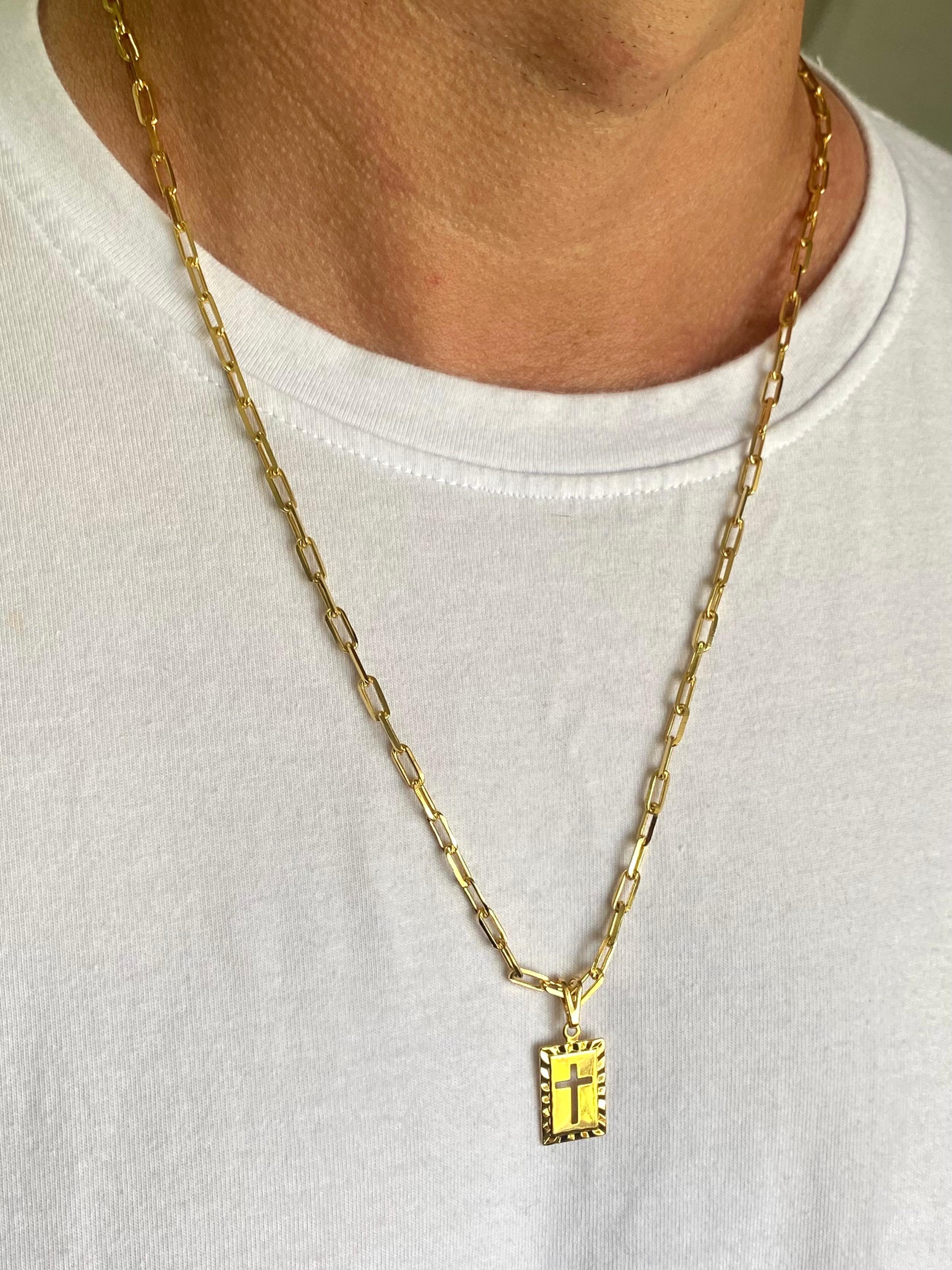 Cordão Cartier masculino banhado a ouro