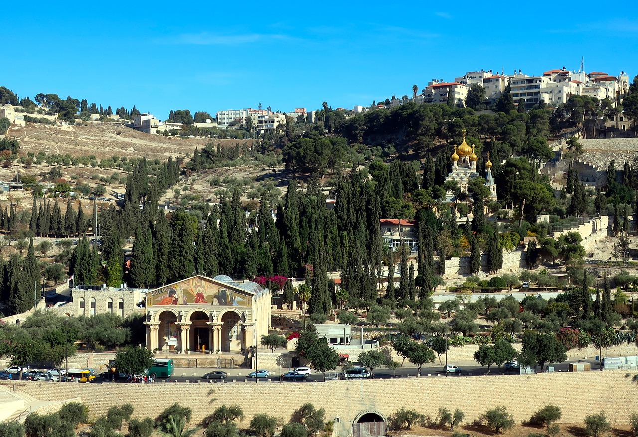 mount of olives, jerusalem, israel, holy, church, christianity, old, christ, jesus, saint, antique, gold, church of all nations, mary magdalene, jerusalem, jerusalem, jerusalem, jerusalem, jerusalem, israel