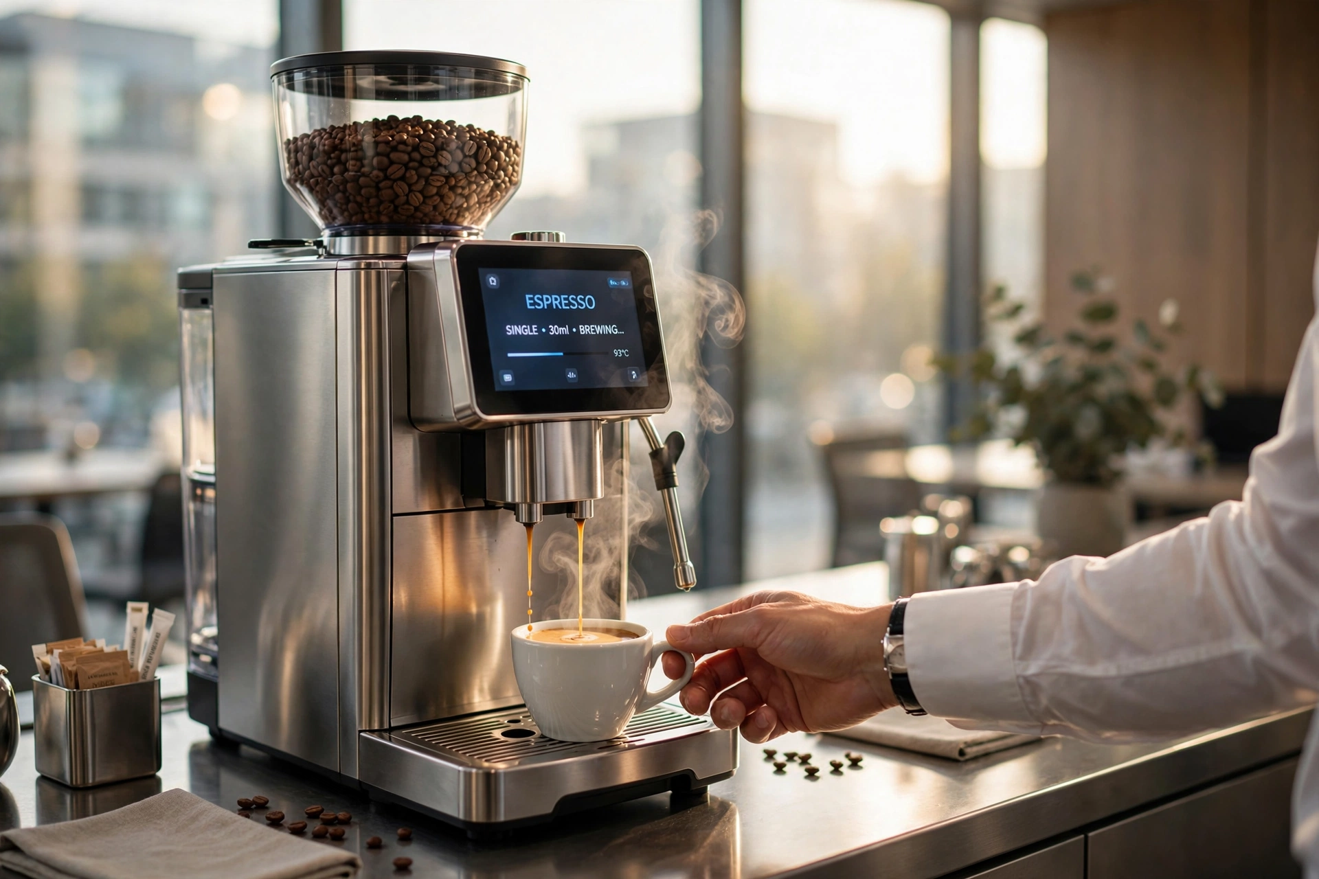 commercial coffee service automated machines case studies
