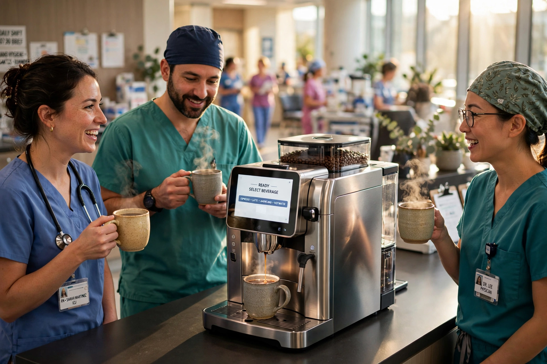 commercial coffee service automated solutions healthcare facilities
