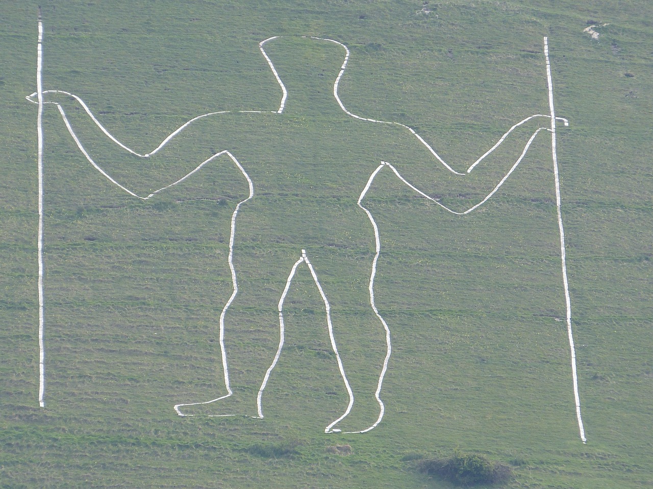 long, one, long man of wilmington, hill figure, wilmington, east sussex, england, outline, man, wilmington, wilmington, wilmington, wilmington, wilmington