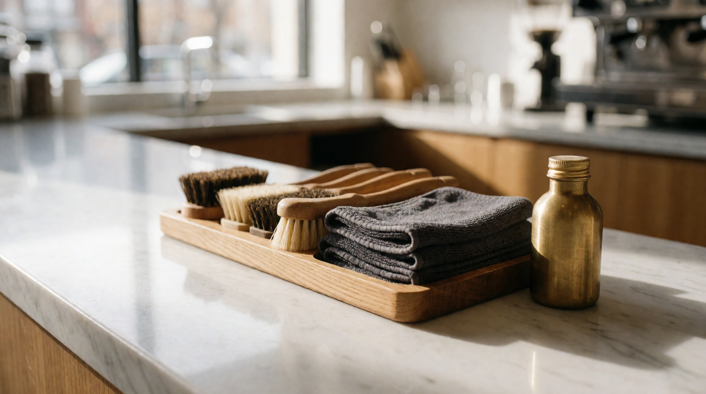 commercial coffee service barista cleaning kit