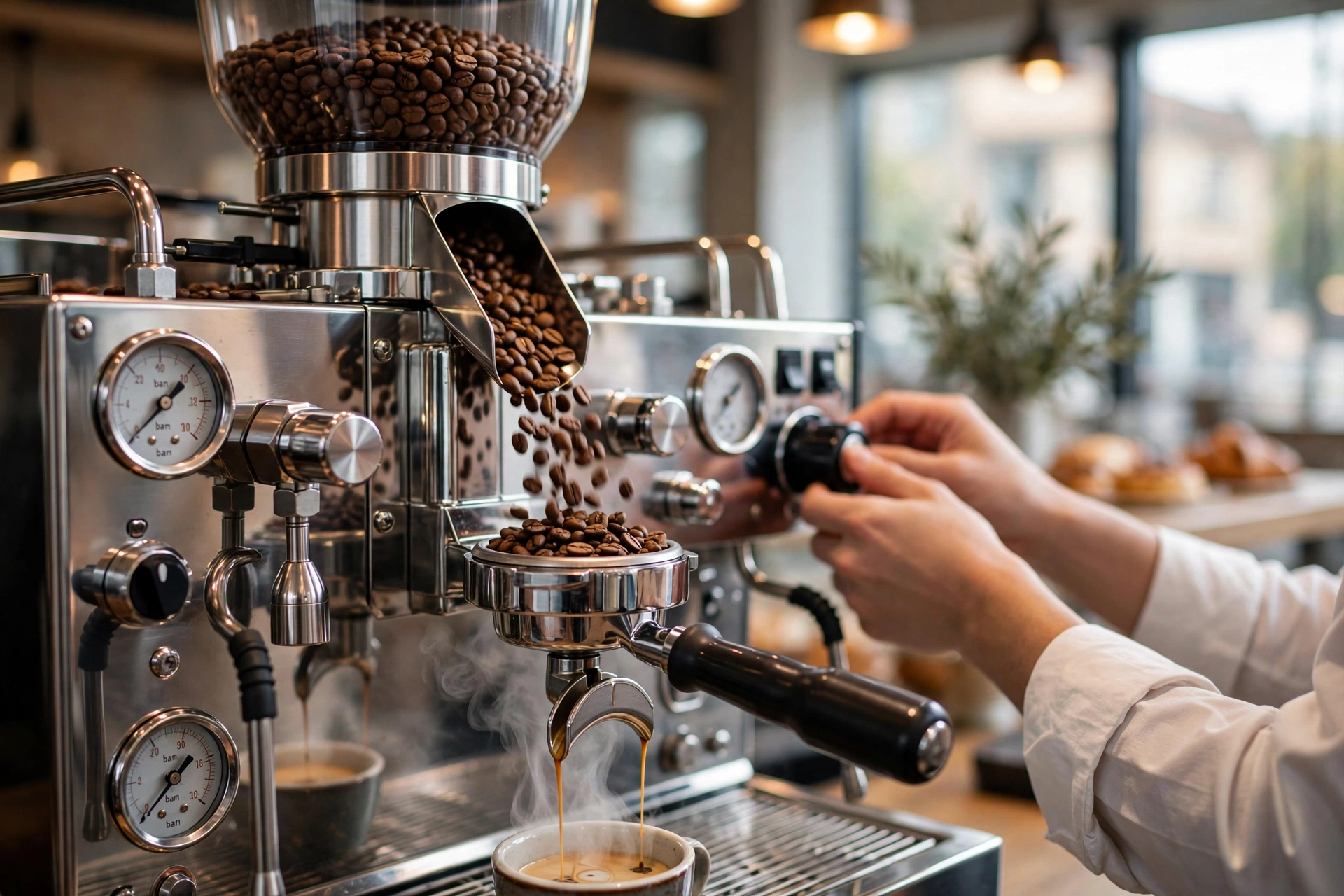commercial coffee service bean cup machines