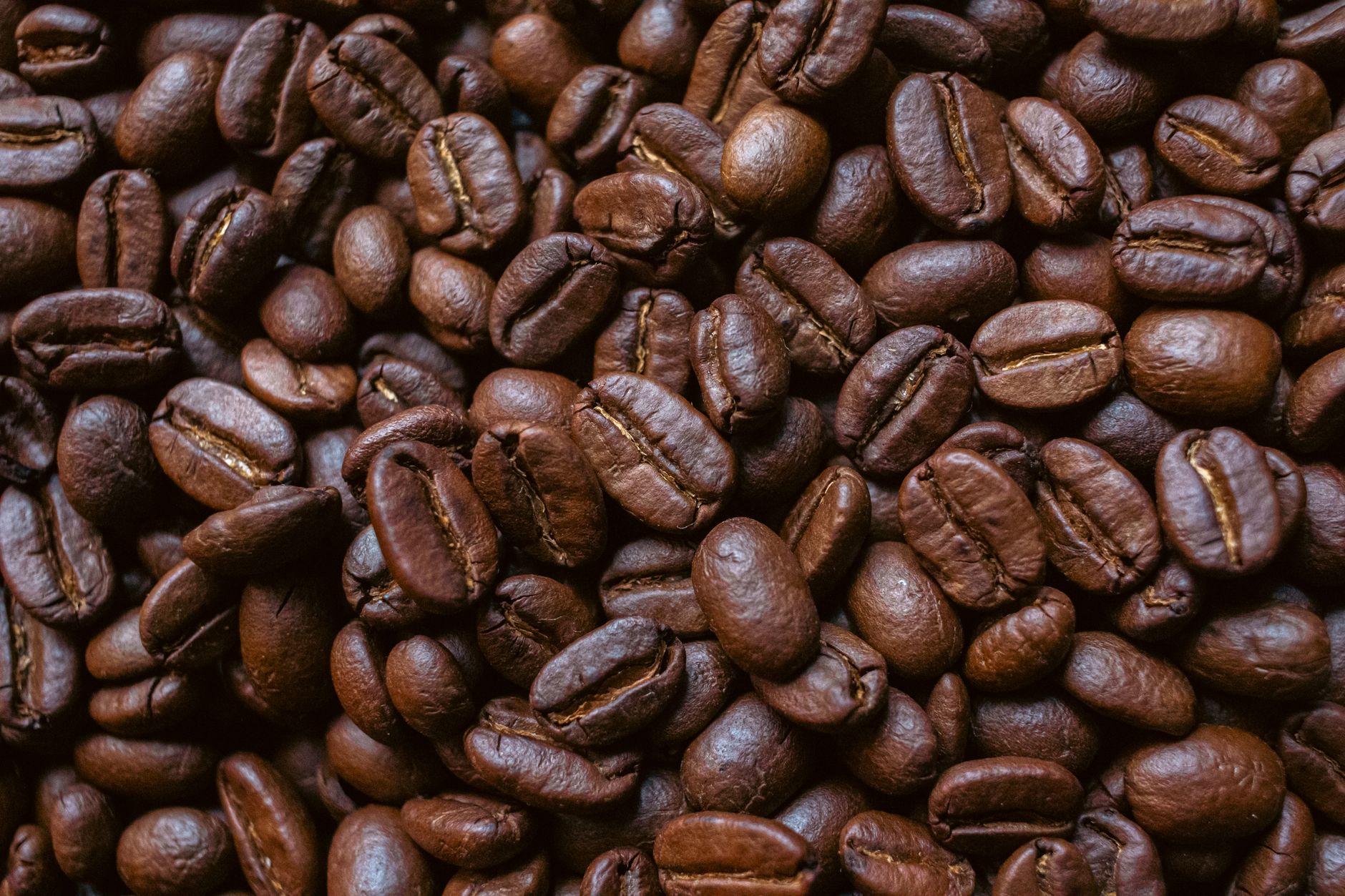 High-detail image showcasing roasted coffee beans, highlighting texture and color.