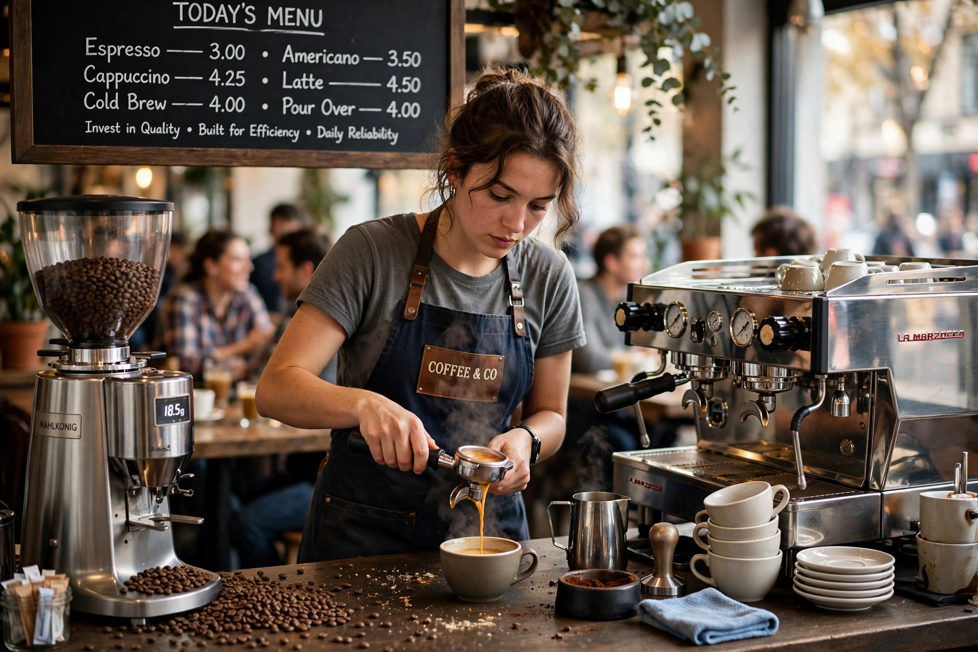 commercial coffee service buy vs lease equipment