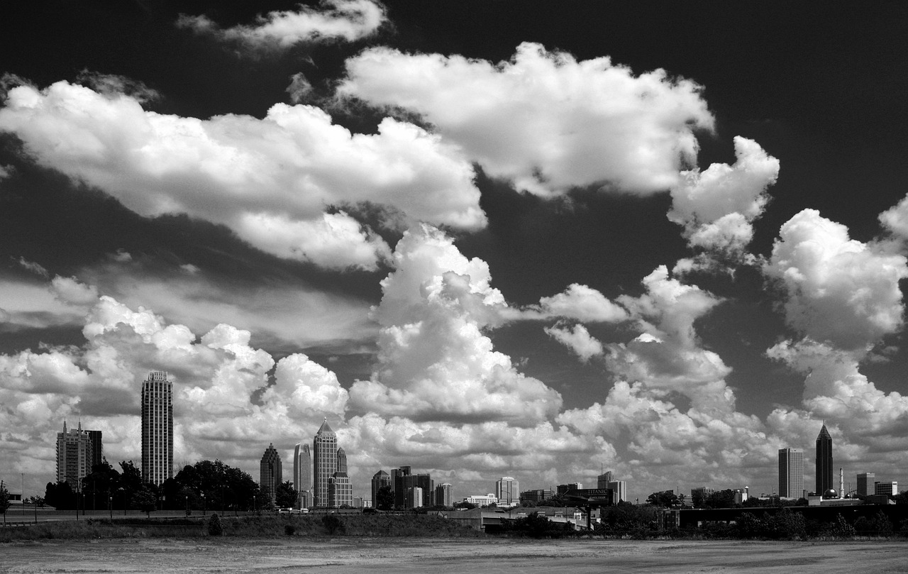 atlanta, cityscape, b w, skyline, georgia, city, urban, scene, midtown, downtown, ga, skyscrapers, atl, atlanta, atlanta, atlanta, atlanta, atlanta