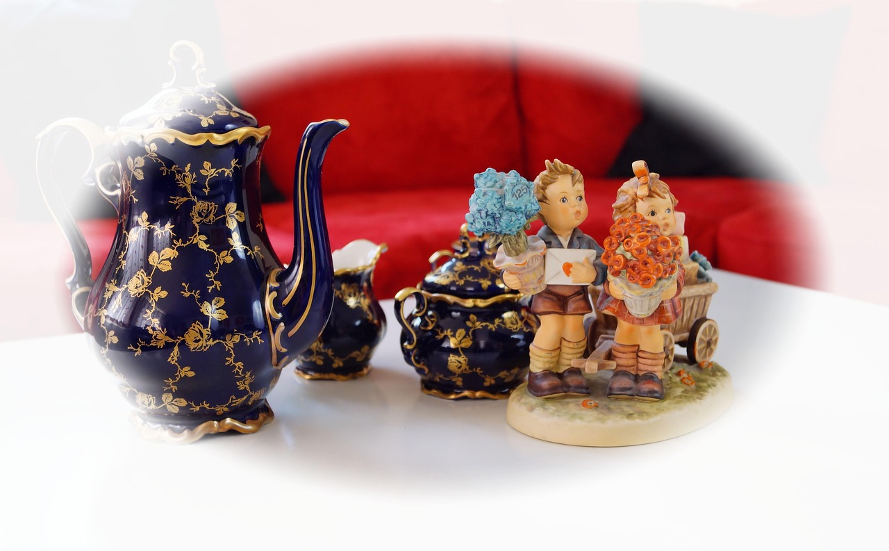 porcelain, love letter, coffee setting, coffee service