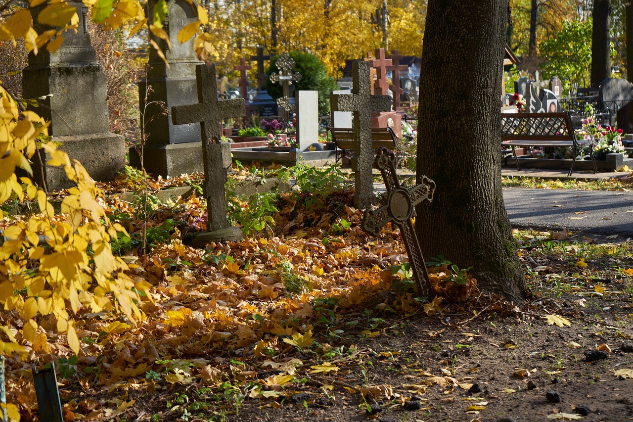 cemetery, graveyard, st petersburg, russia, tombstones, saint petersburg