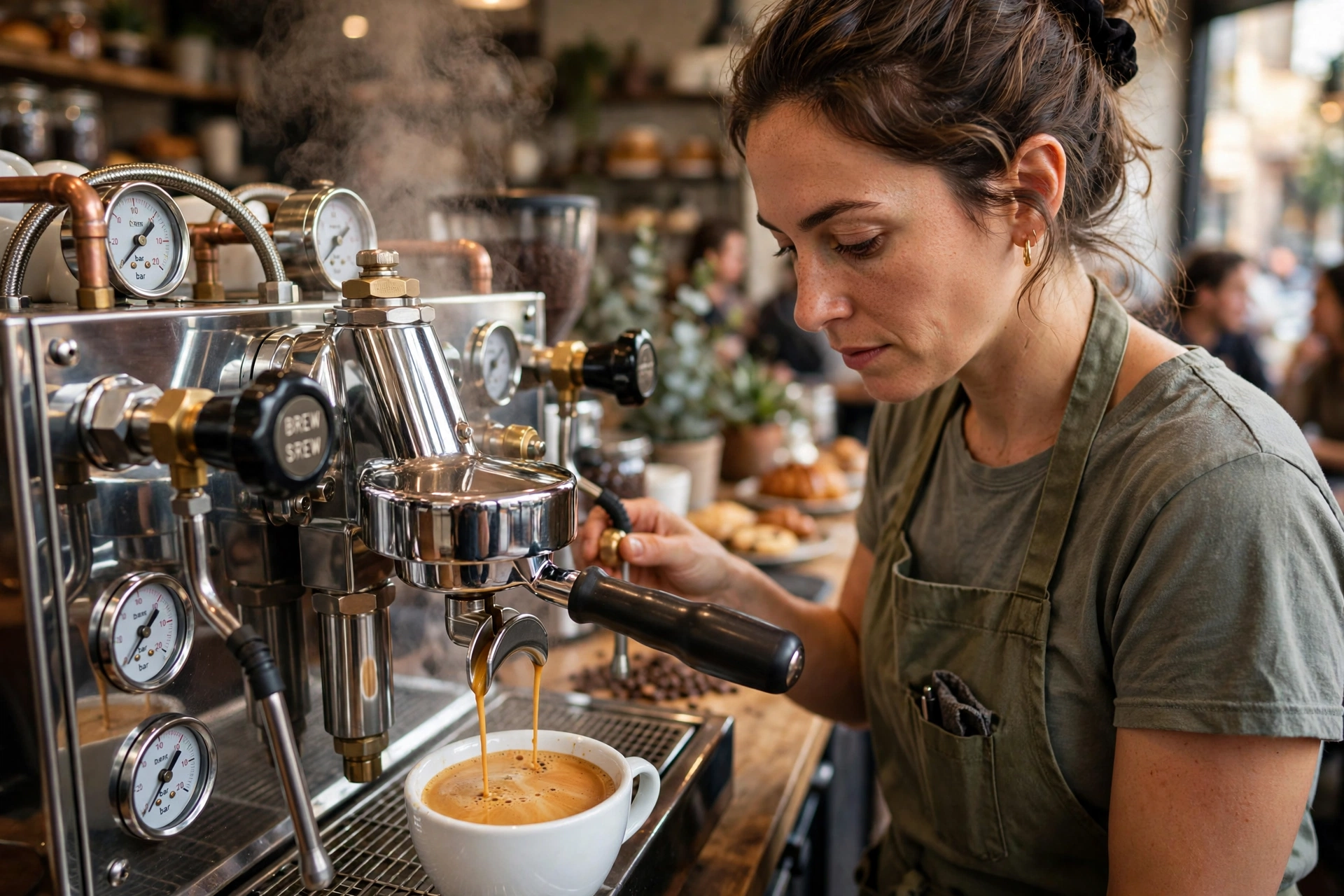 commercial coffee service espresso machines works