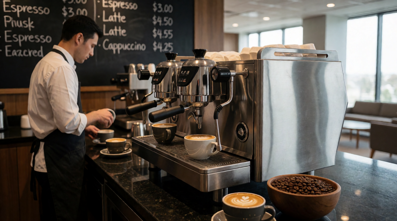 commercial coffee service much business program costs