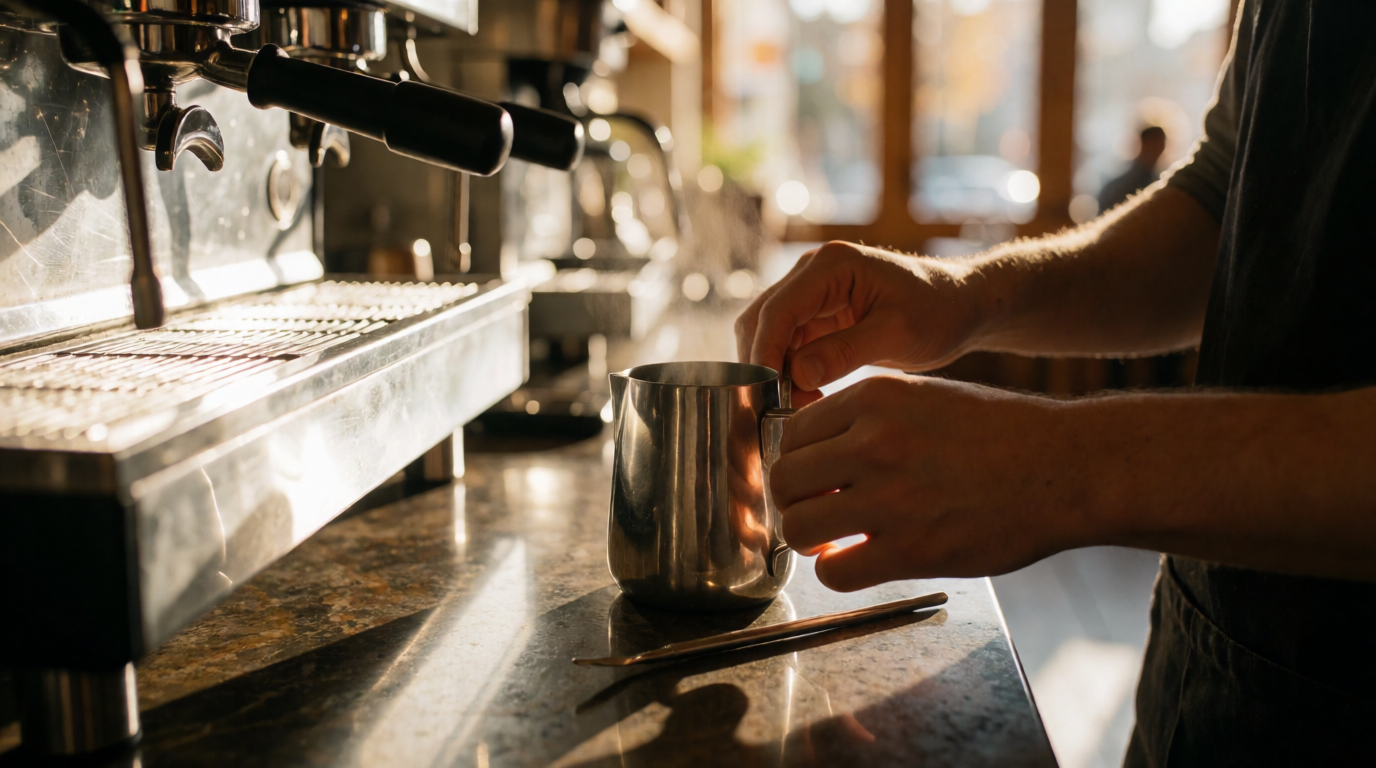 commercial coffee service latte art tools