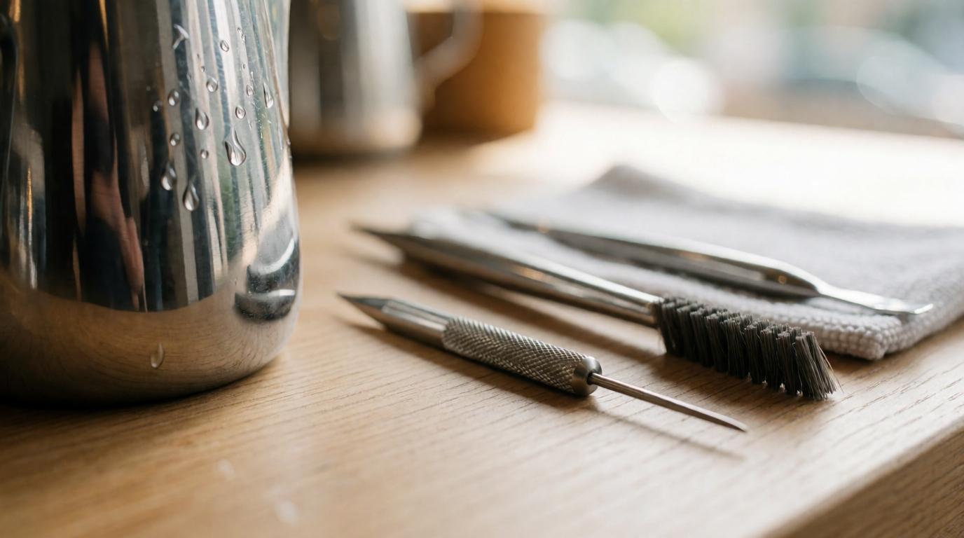 commercial coffee service latte art tools maintenance tips