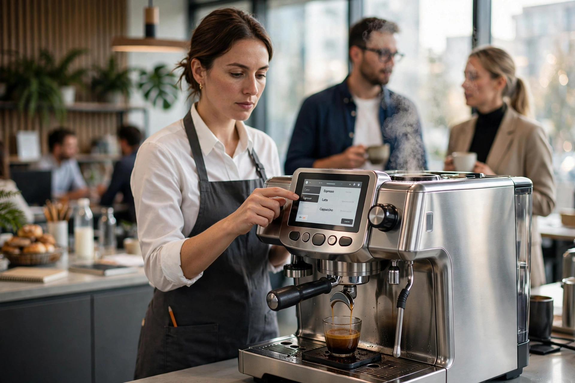 commercial coffee service maintenance free machines busy operations