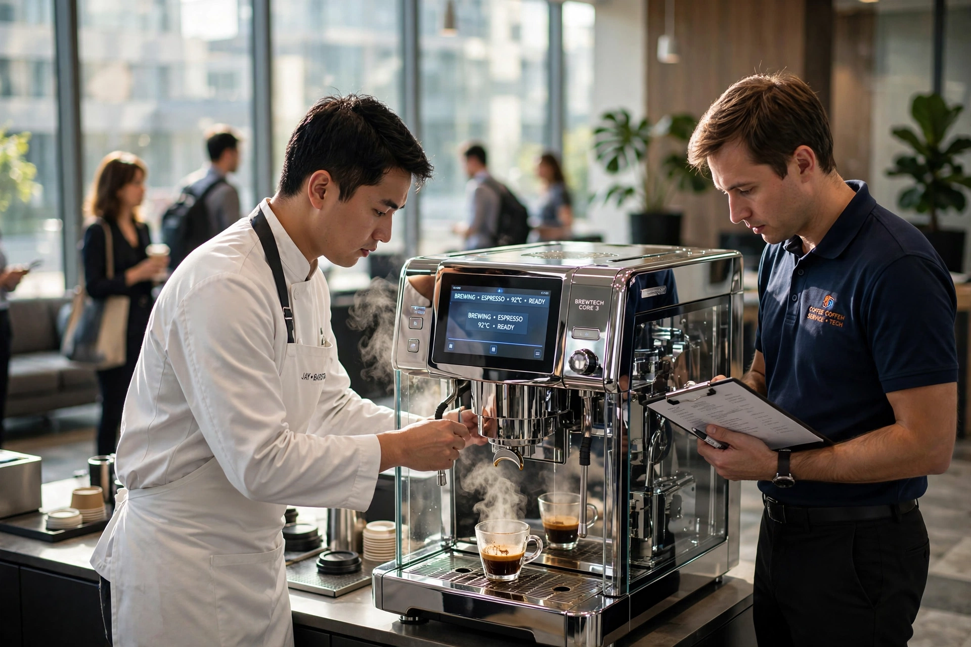 commercial coffee service managed services automated machines