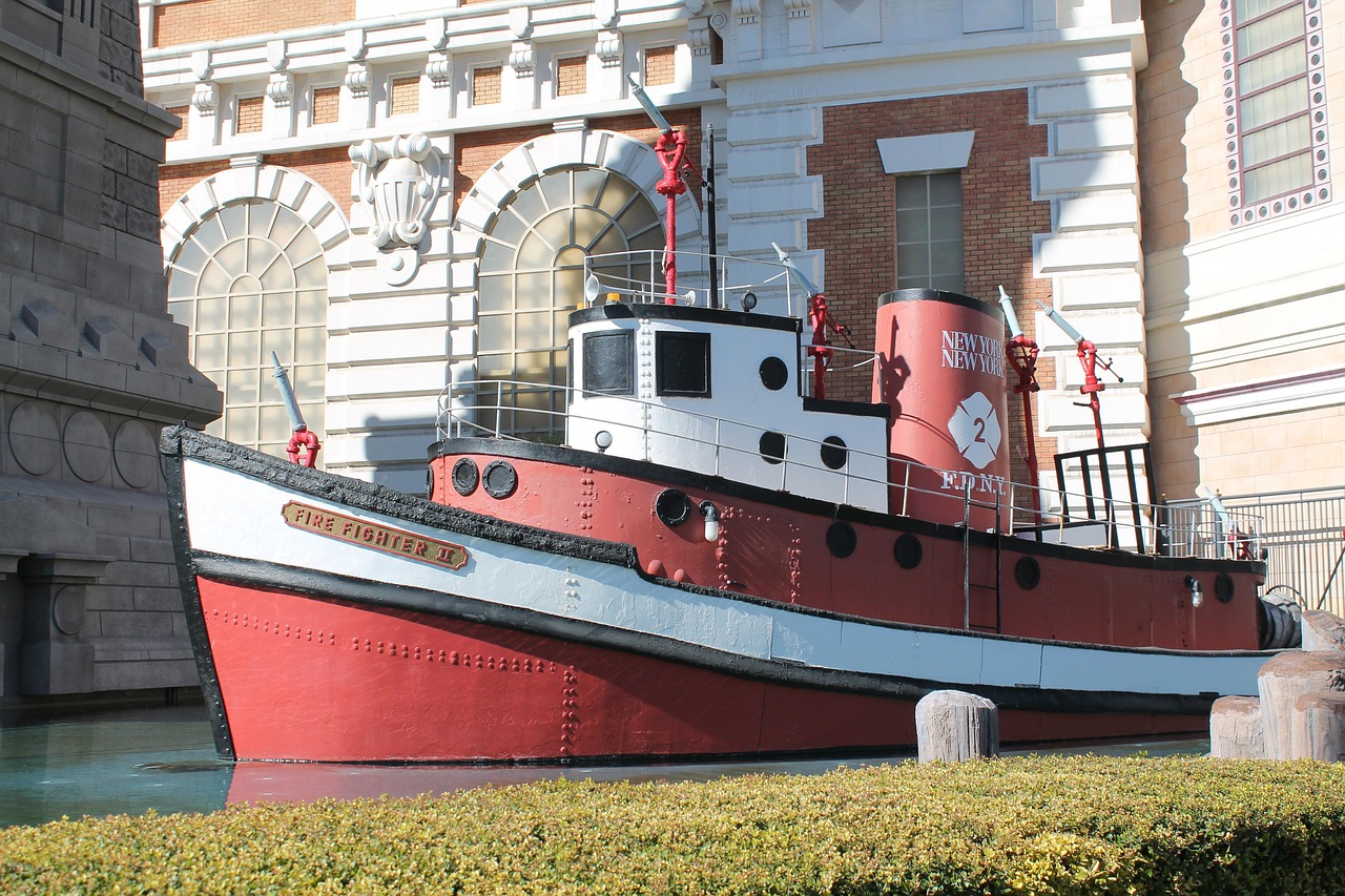 firefighter, boat, emergency, rescue, safety, ship, equipment, protection, service, fireboat, firefighting, las vegas