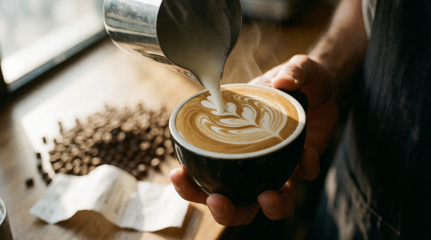 commercial coffee service profitable latte art